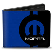 Bi-Fold Wallet - MOPAR Logo Stripe2 Black Blue Bi-Fold Wallets Mopar