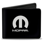 Bi-Fold Wallet - MOPAR Logo Black Silver Gradient Bi-Fold Wallets Mopar