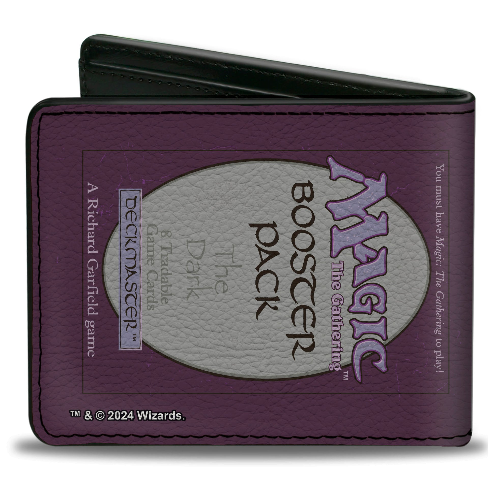 Bi-Fold Wallet - Magic the Gathering THE DARK BOOSTER PACK Deckmaster Card Replica Purples Bi-Fold Wallets Magic the Gathering