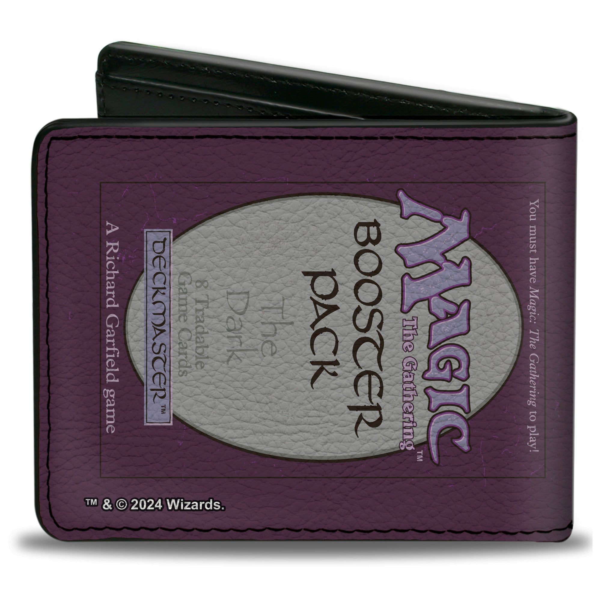 Bi-Fold Wallet - Magic the Gathering THE DARK BOOSTER PACK Deckmaster Card Replica Purples Bi-Fold Wallets Wizards of the Coast
