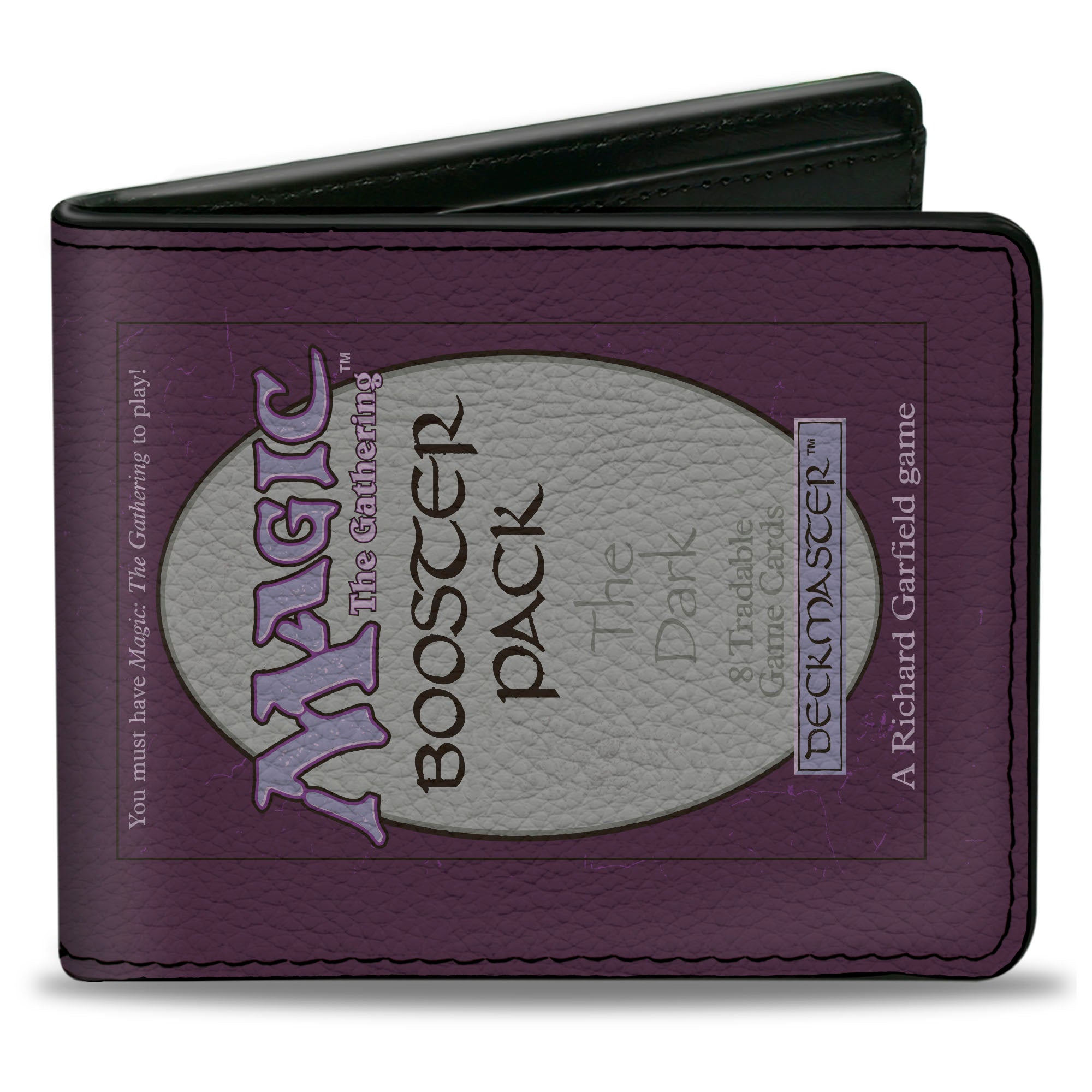 Bi-Fold Wallet - Magic the Gathering THE DARK BOOSTER PACK Deckmaster Card Replica Purples Bi-Fold Wallets Wizards of the Coast