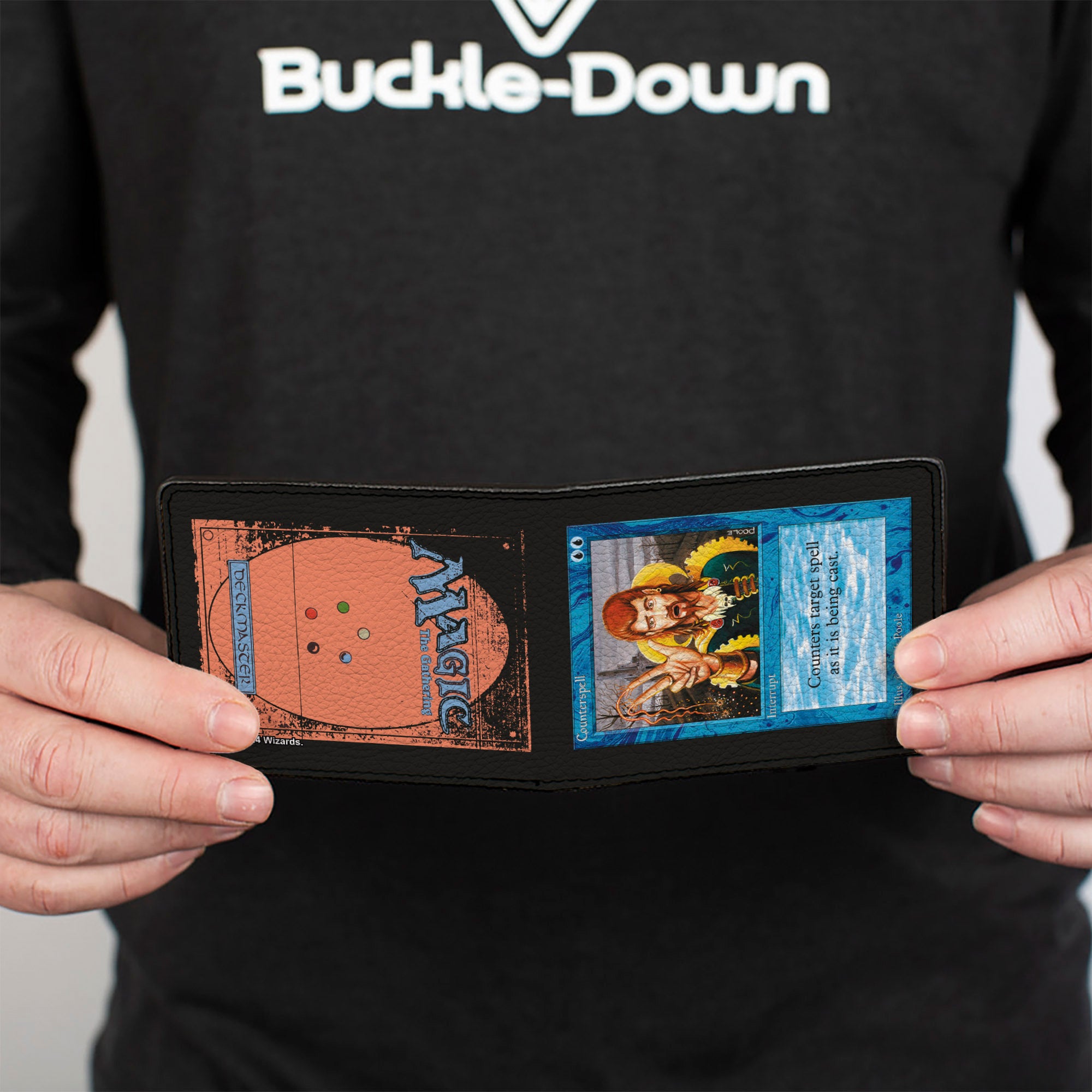 Bi-Fold Wallet - Magic the Gathering Counterspell Deckmaster Card Replica Bi-Fold Wallets Magic The Gathering
