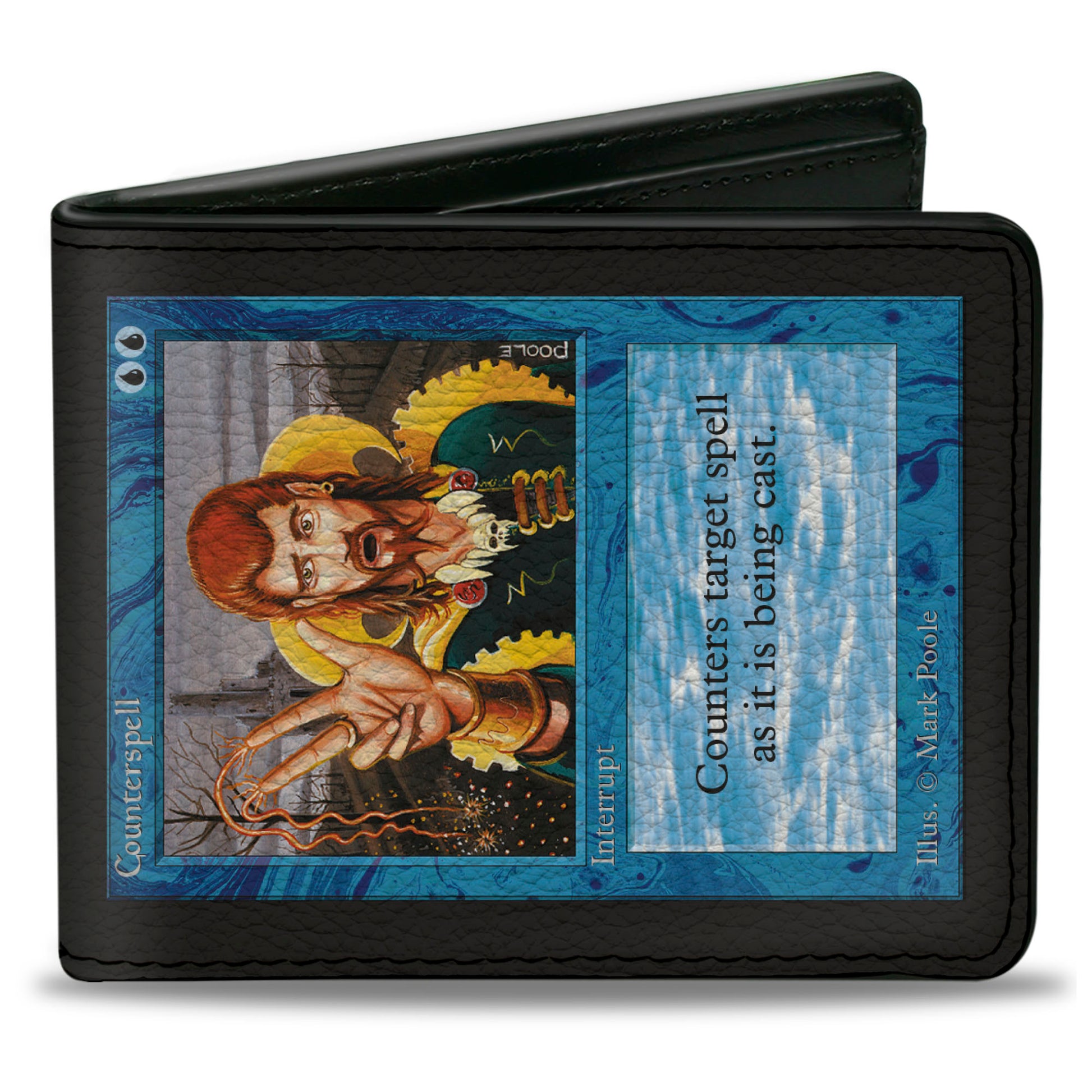 Bi-Fold Wallet - Magic the Gathering Counterspell Deckmaster Card Repl Buckle-Down Bi-Fold Wallet - Magic the Gathering Counterspell Deckmaster Card Repl Buckle-Down