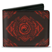 Bi-Fold Wallet - Magic the Gathering Planeswalker Mountain Mana Traits Black/Red Bi-Fold Wallets Magic the Gathering