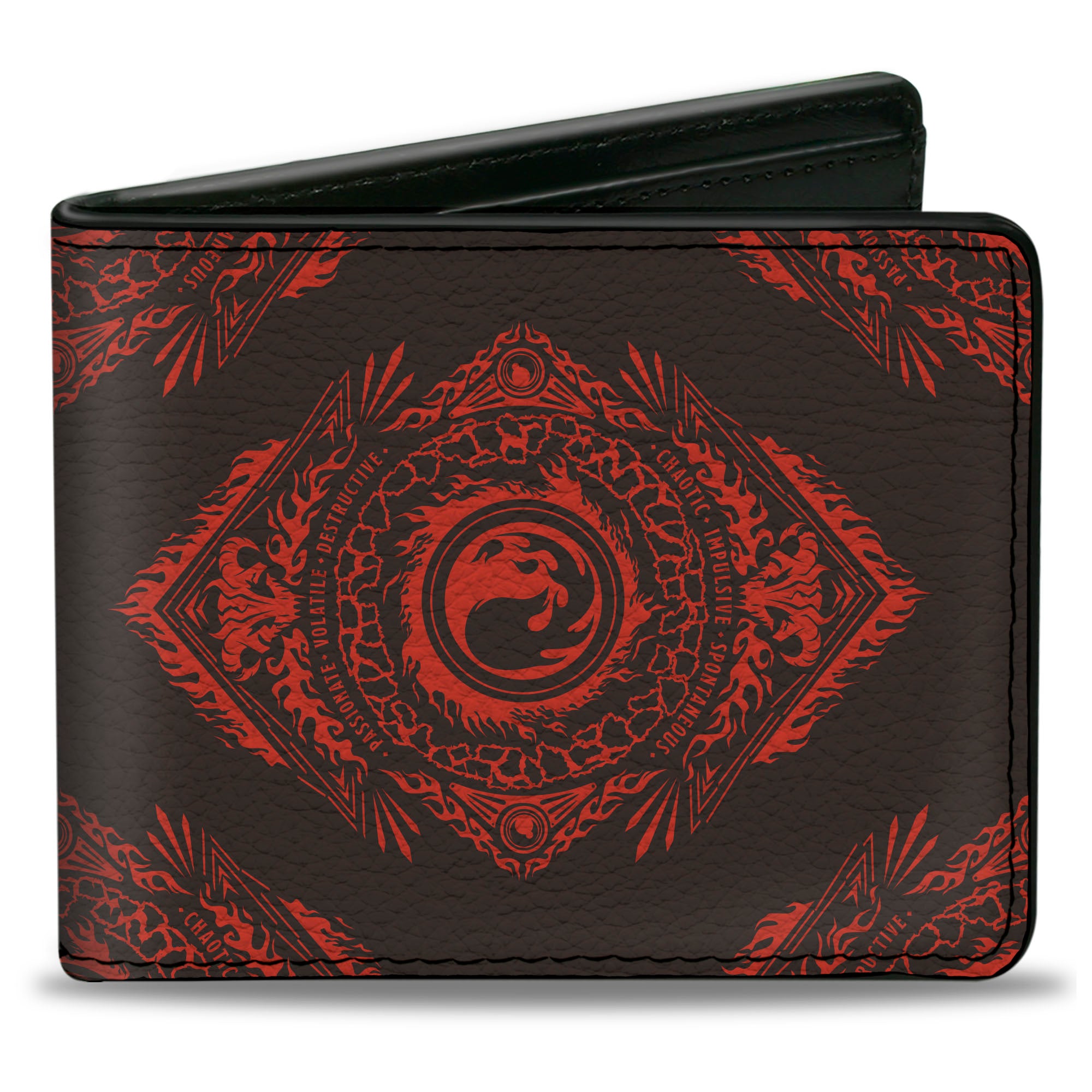 Bi-Fold Wallet - Magic the Gathering Planeswalker Mountain Mana Traits Black/Red Bi-Fold Wallets Wizards of the Coast