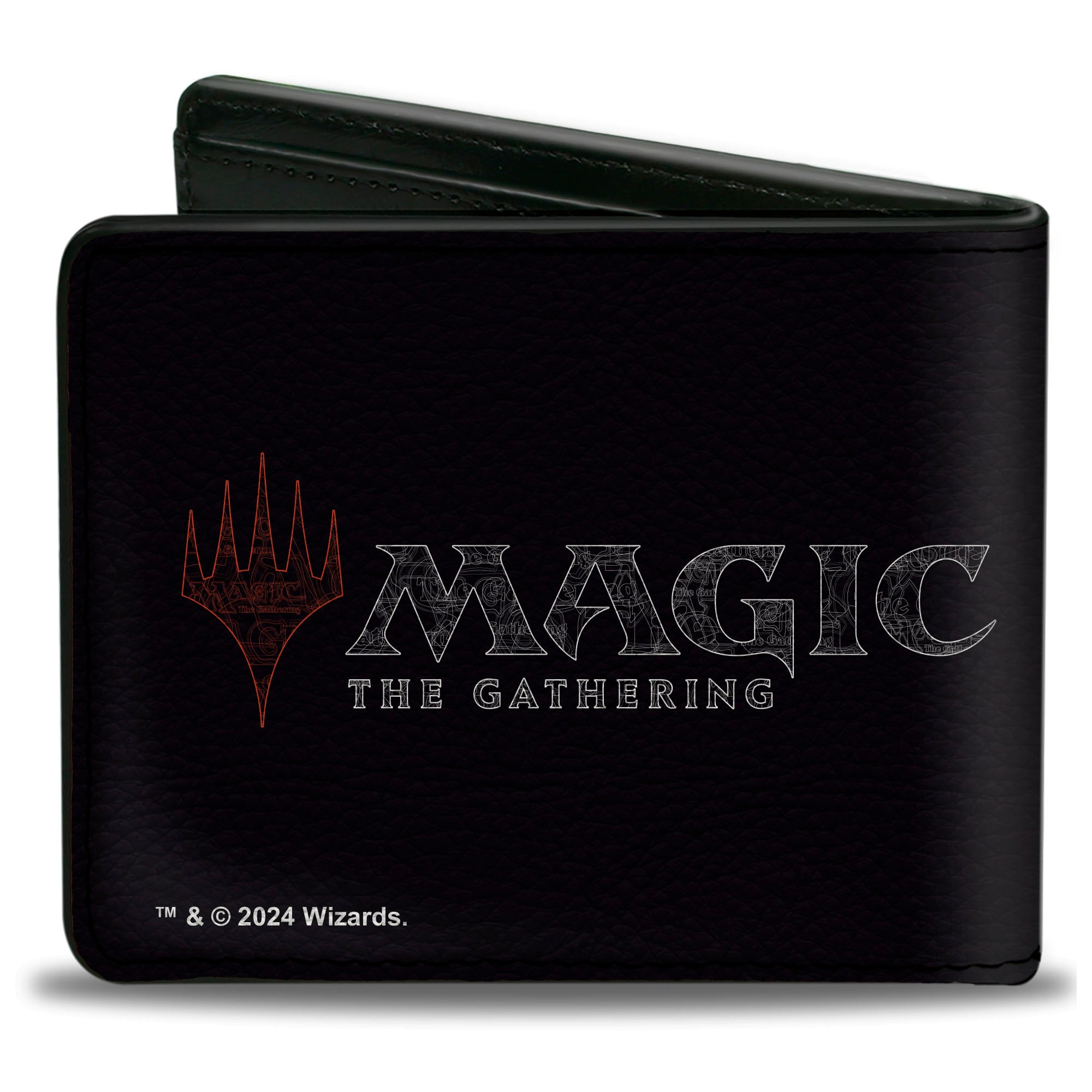 Bi-Fold Wallet - MAGIC THE GATHERING Red Mana Fireball Icon and Title Logo Black/Reds Bi-Fold Wallets Magic the Gathering