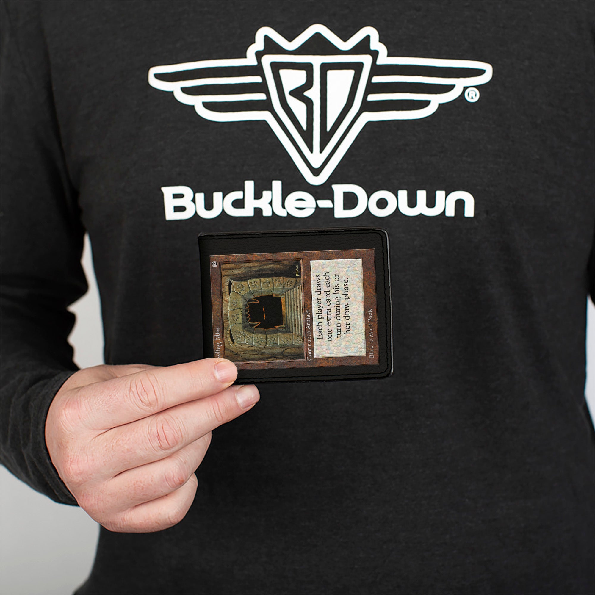 Bi-Fold Wallet - Magic the Gathering Howling Mine Deckmaster Card Replica Bi-Fold Wallets Magic the Gathering