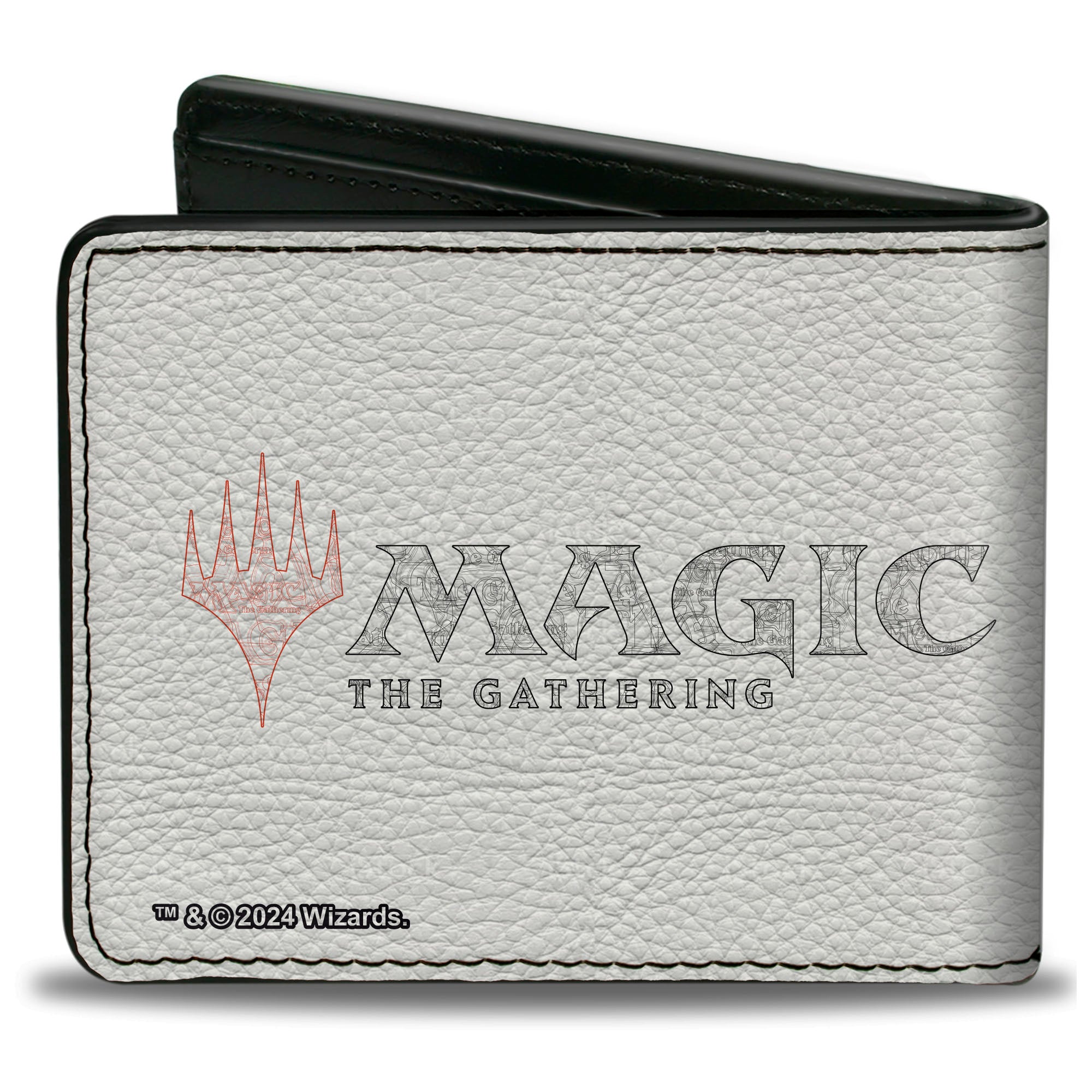 Bi-Fold Wallet - MAGIC THE GATHERING White Mana Sun Icon and Title Logo White/Yellows Bi-Fold Wallets Magic the Gathering