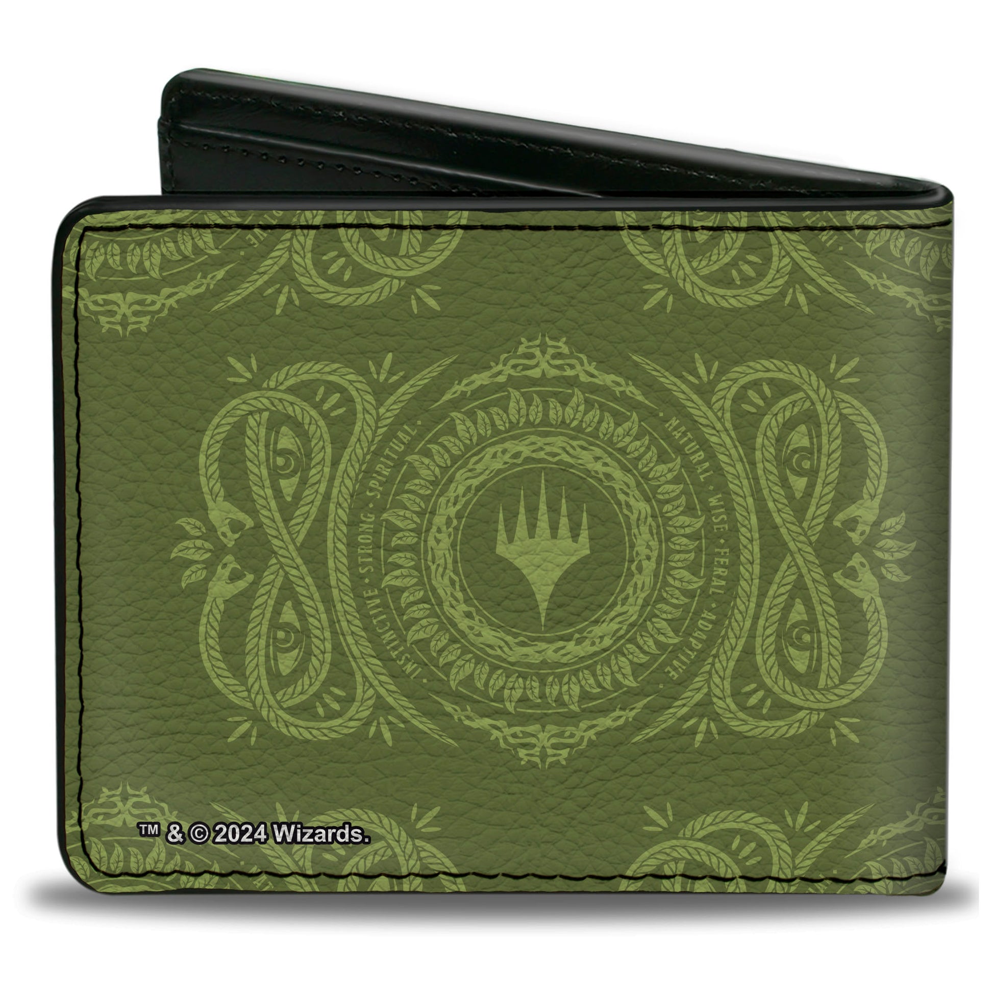 Bi-Fold Wallet - Magic the Gathering Planeswalker Forest Mana Traits Greens Bi-Fold Wallets Magic the Gathering