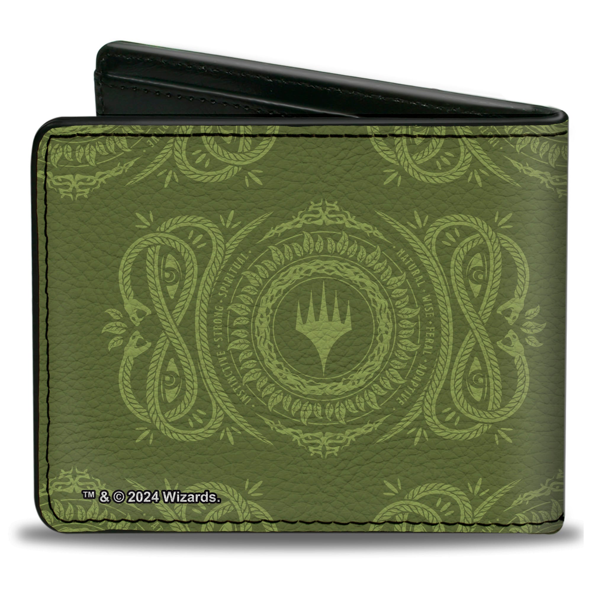 Bi-Fold Wallet - Magic the Gathering Planeswalker Forest Mana Traits Greens Bi-Fold Wallets Wizards of the Coast