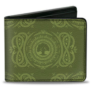 Bi-Fold Wallet - Magic the Gathering Planeswalker Forest Mana Traits Greens Bi-Fold Wallets Magic the Gathering