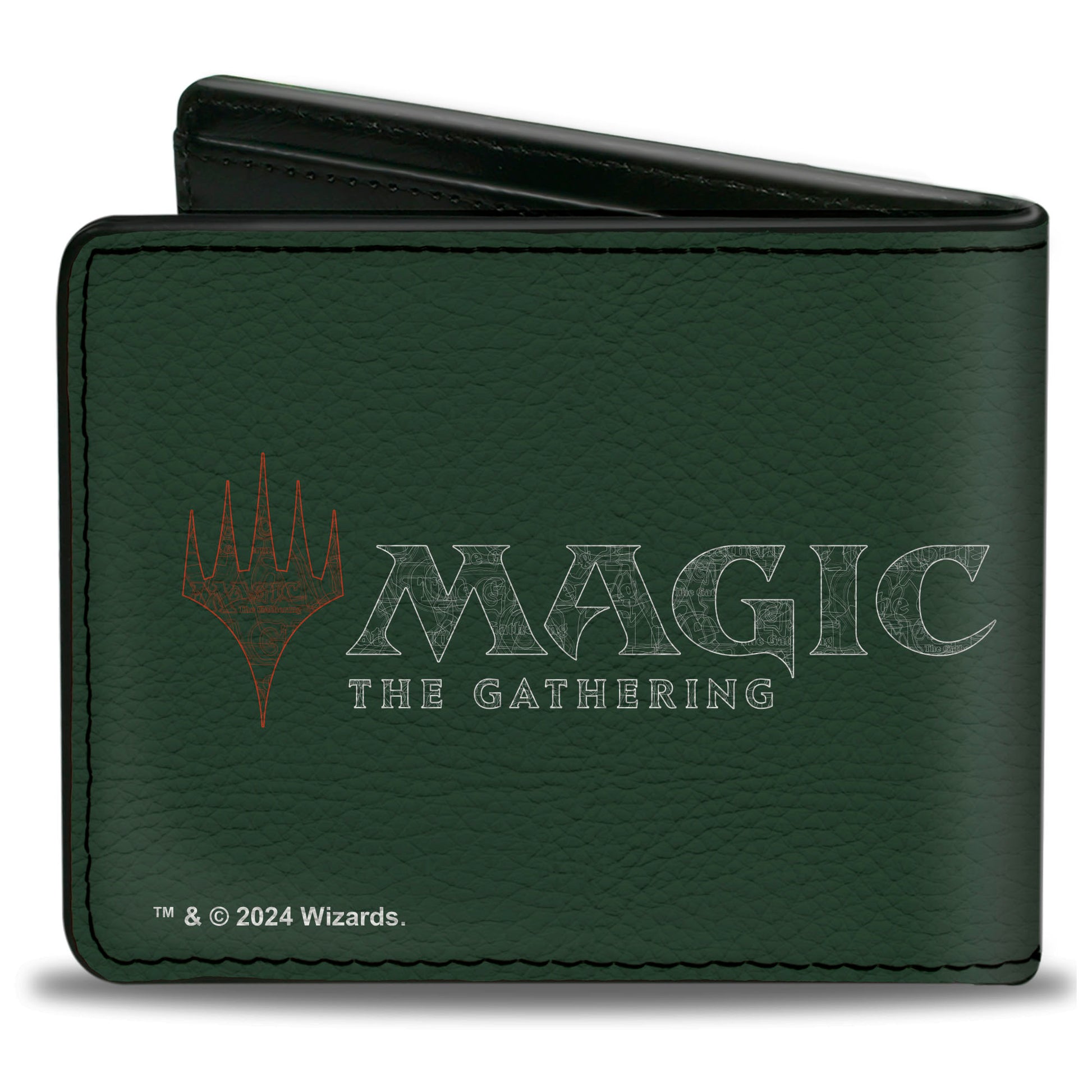 Bi-Fold Wallet - MAGIC THE GATHERING Green Mana Tree Icon and Title Logo Greens Bi-Fold Wallets Magic the Gathering