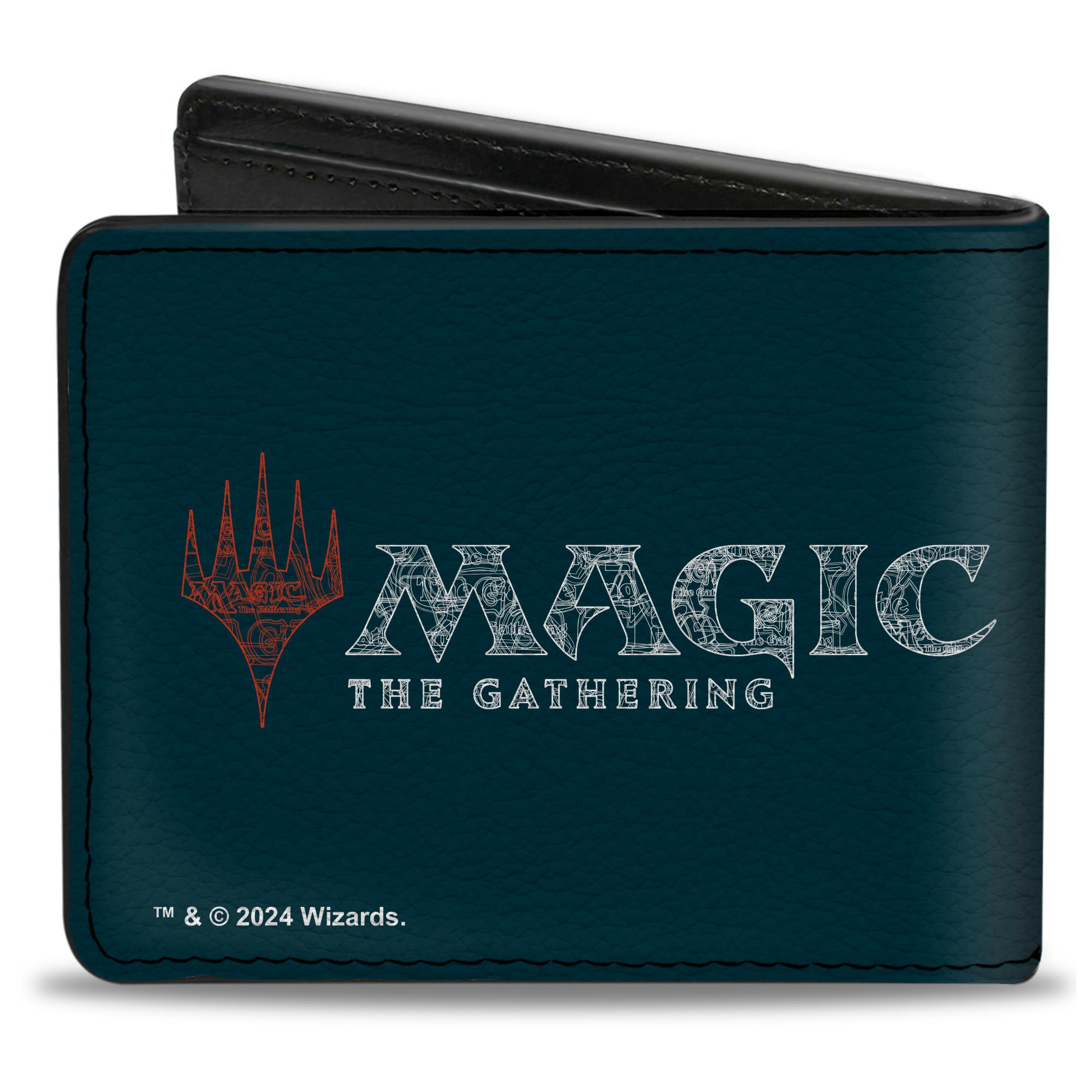 Bi-Fold Wallet - MAGIC THE GATHERING Blue Mana Icon and Title Logo Blues Bi-Fold Wallets Magic the Gathering