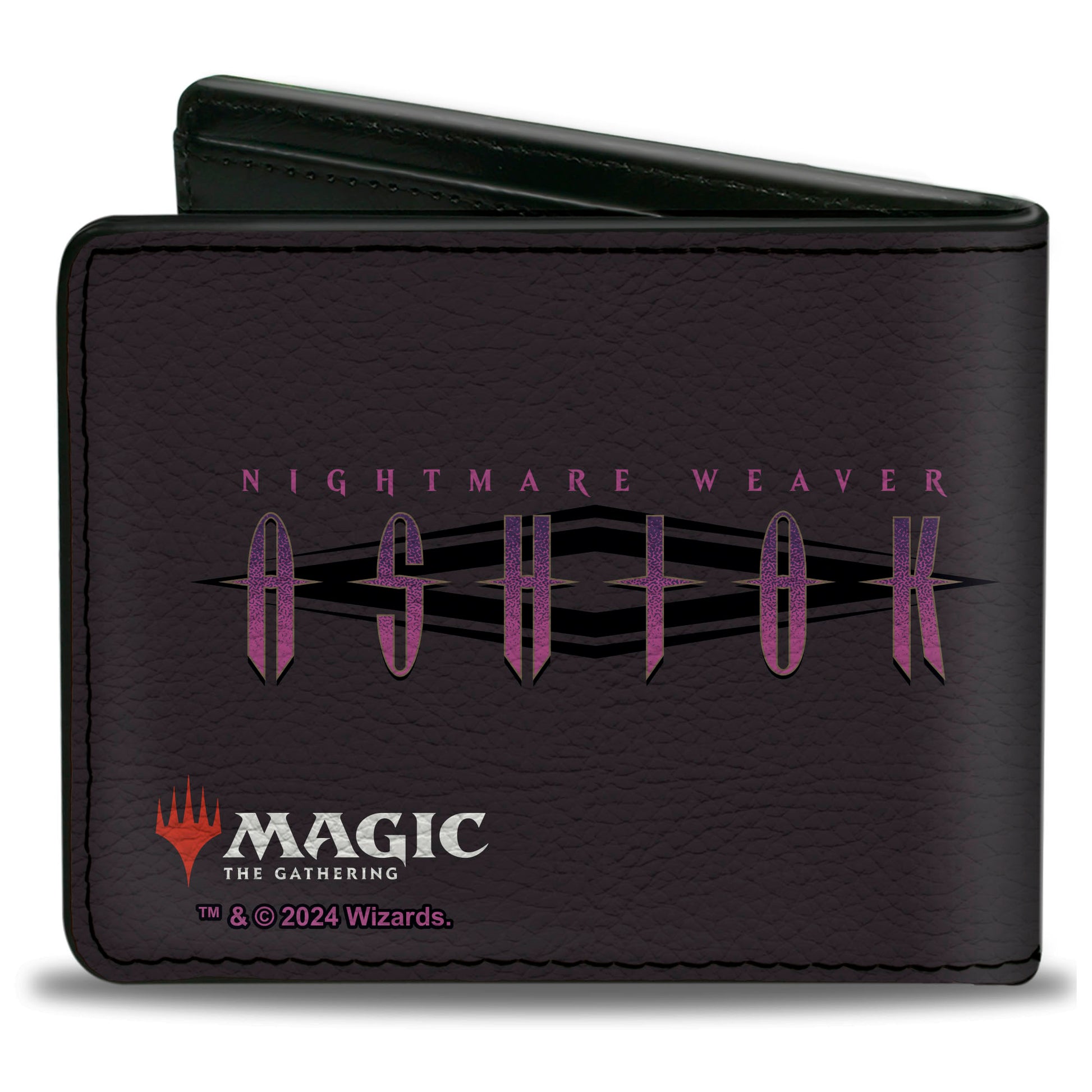 Bi-Fold Wallet - Magic the Gathering NIGHTMARE WEAVER ASHIOK Pose Black/Purples Bi-Fold Wallets Magic the Gathering
