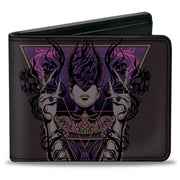 Bi-Fold Wallet - Magic the Gathering NIGHTMARE WEAVER ASHIOK Pose Black/Purples Bi-Fold Wallets Magic the Gathering