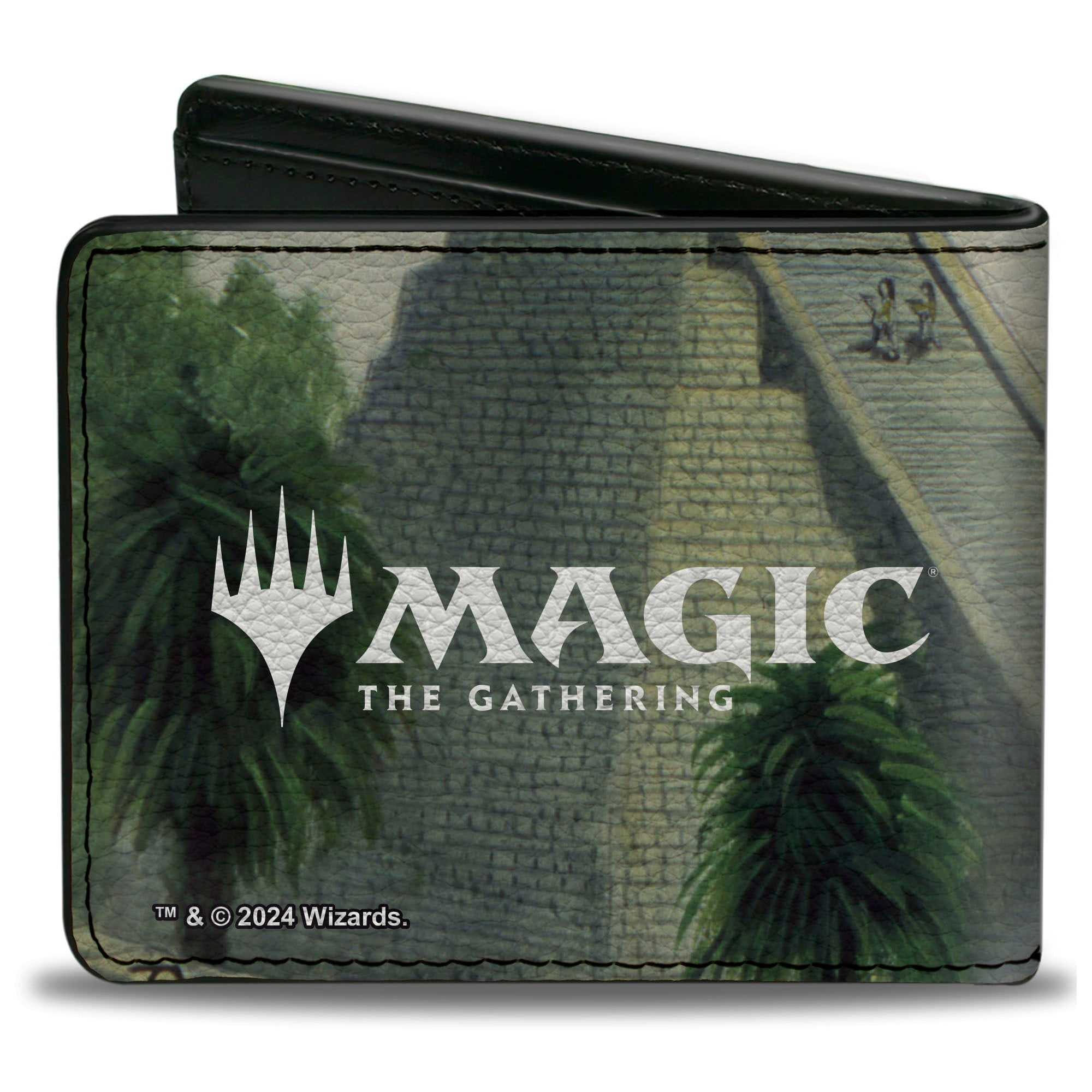 Bi-Fold Wallet - Magic the Gathering Ancestral Recall Pharaoh and Pyramid Card Image Bi-Fold Wallets Magic the Gathering