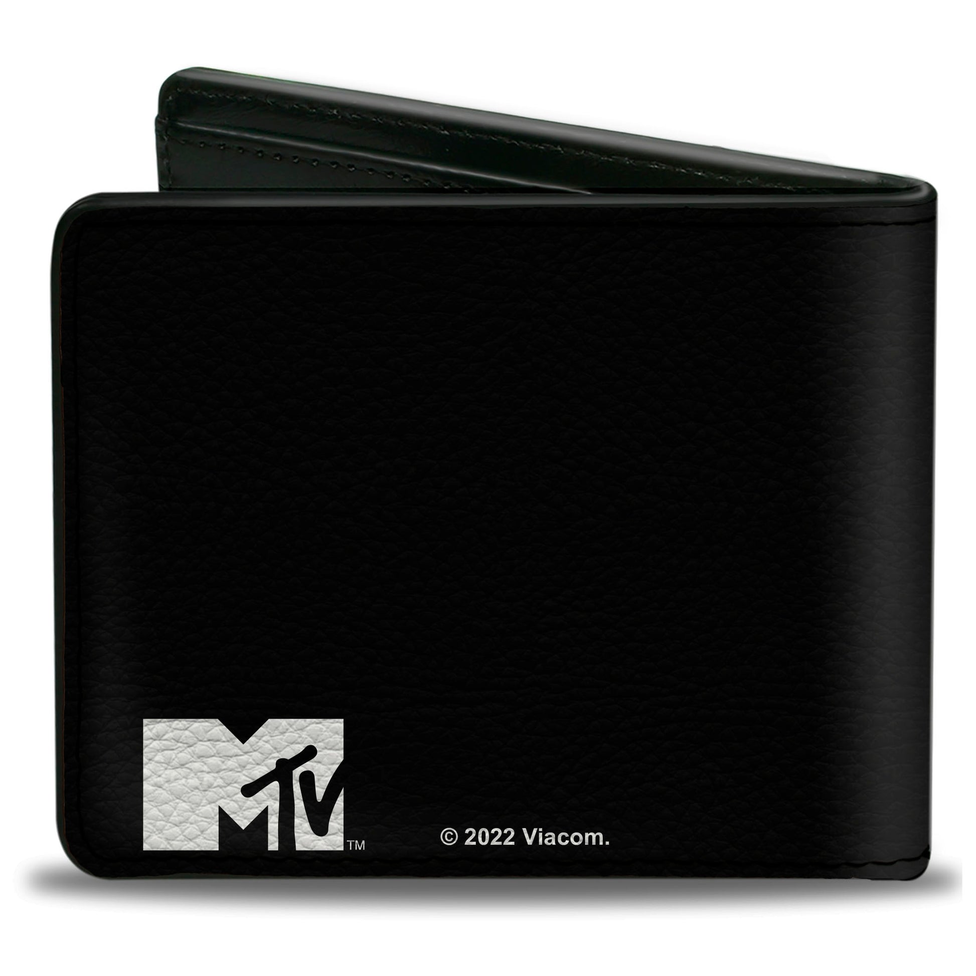 Bi-Fold Wallet - MTV EST. 1981 Text and Logo Black/White Bi-Fold Wallets MTV