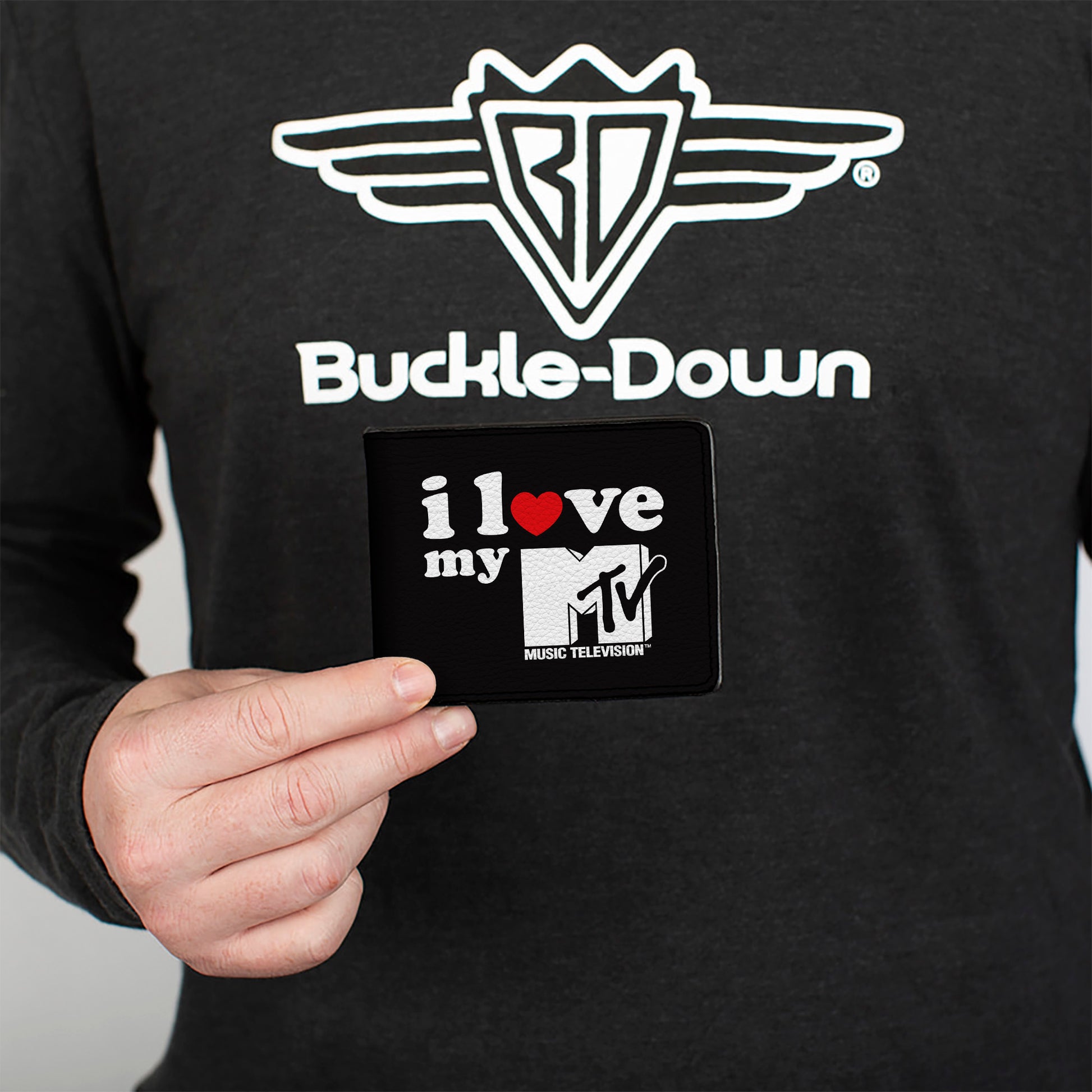 Bi-Fold Wallet - MTV I LOVE MY MTV Black/White/Red Bi-Fold Wallets MTV