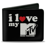 Bi-Fold Wallet - MTV I LOVE MY MTV Black/White/Red Bi-Fold Wallets MTV