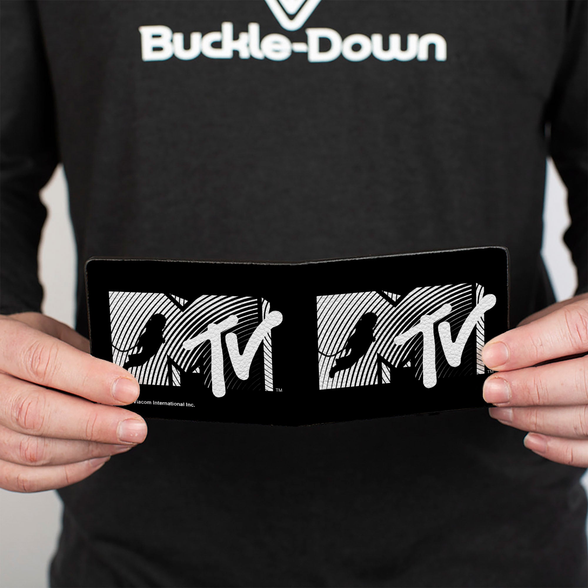 Bi-Fold Wallet - MTV Moon Man Logo Black/White Bi-Fold Wallets MTV
