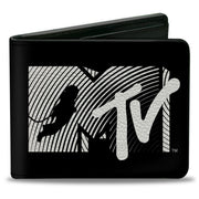 Bi-Fold Wallet - MTV Moon Man Logo Black/White Bi-Fold Wallets MTV