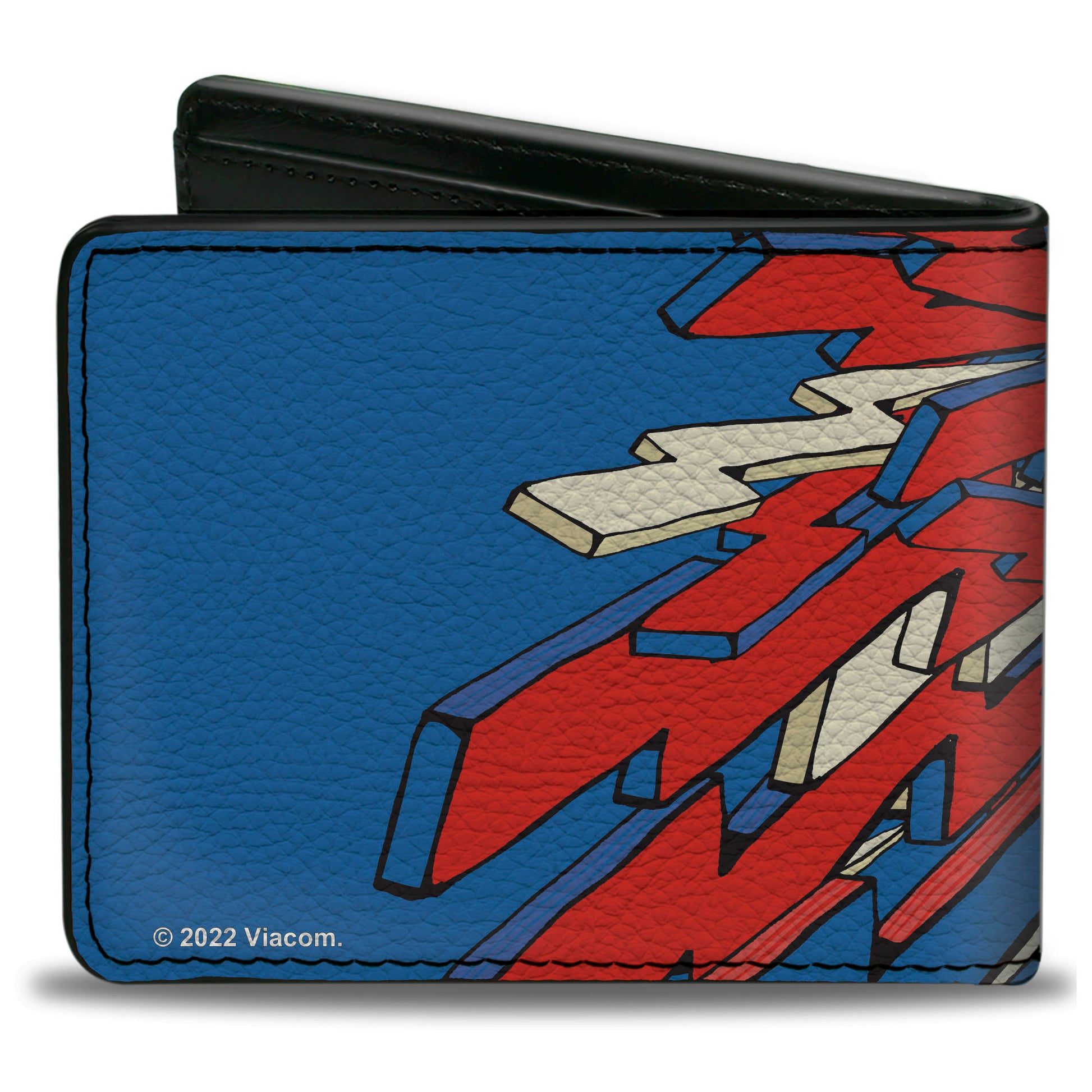 Bi-Fold Wallet - MTV Music Television Bolts Logo Blue/White/Red Bi-Fold Wallets MTV