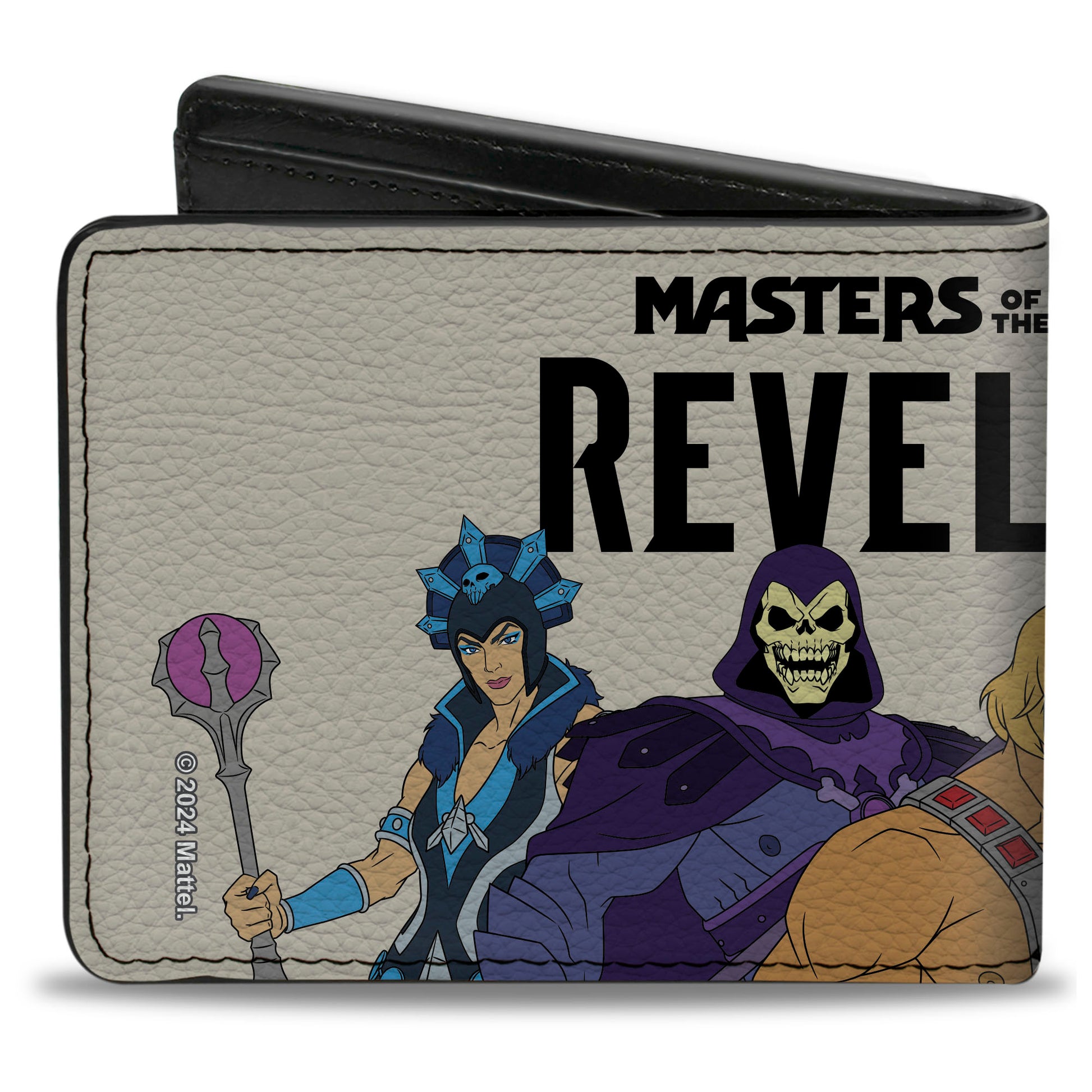 Bi-Fold Wallet - MASTERS OF THE UNIVERSE REVELATION Group Pose and Title Logo White/Black Bi-Fold Wallets Masters of the Universe