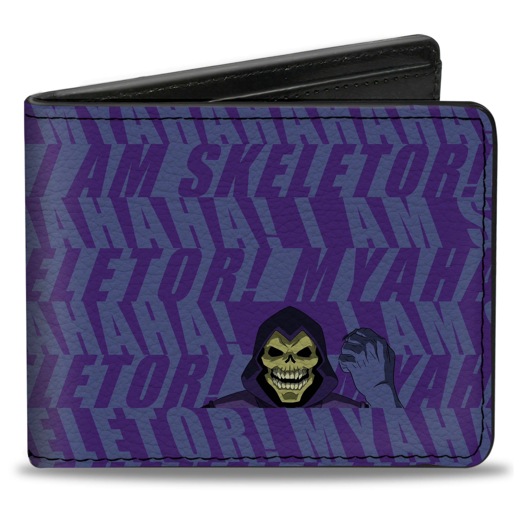 Bi-Fold Wallet - Masters of the Universe I AM SKELETOR Pose and Text Blues Bi-Fold Wallets Masters of the Universe