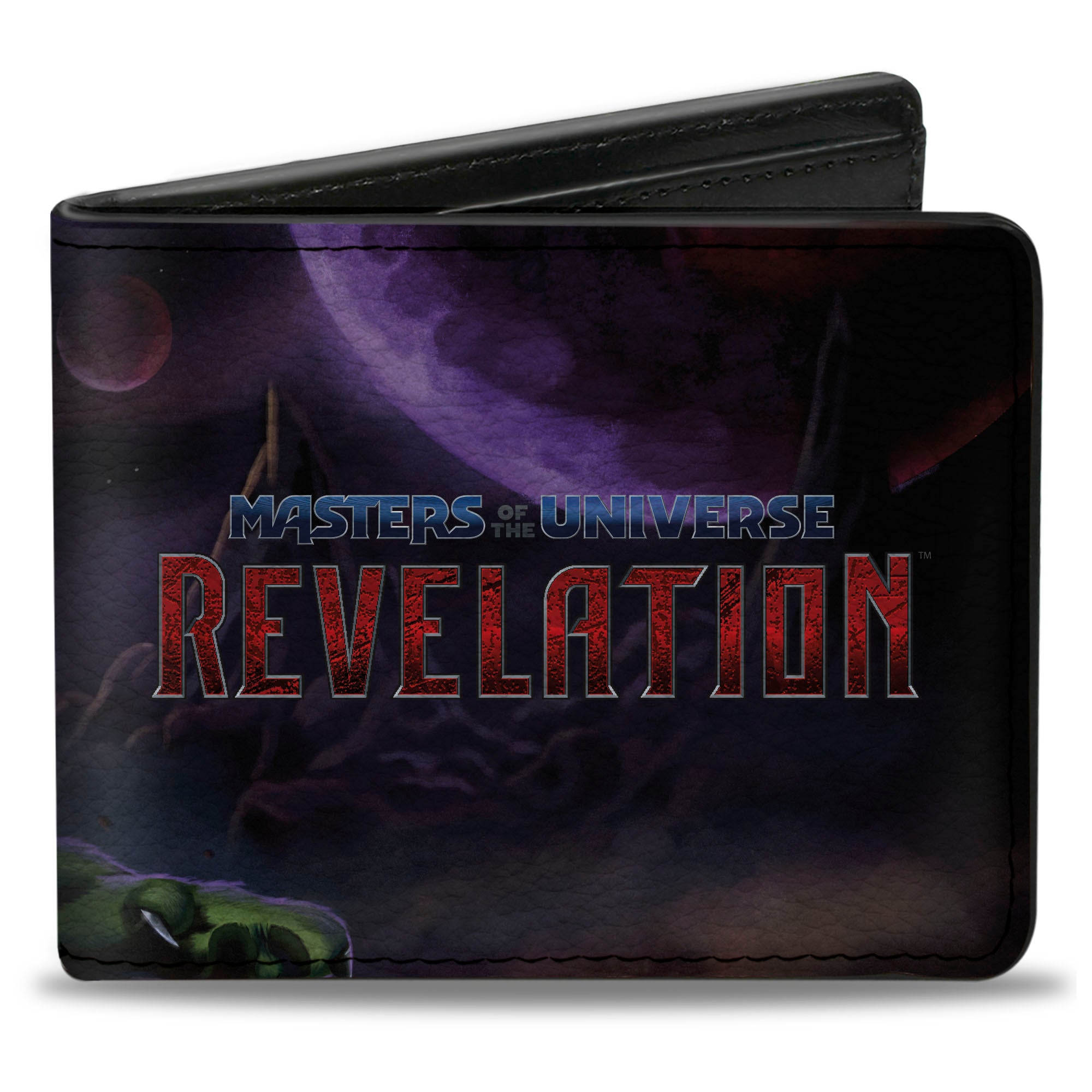 Bi-Fold Wallet - MASTERS OF THE UNIVERSE REVELATION He-Man and Battle Cat Pose and Title Logo Bi-Fold Wallets Masters of the Universe
