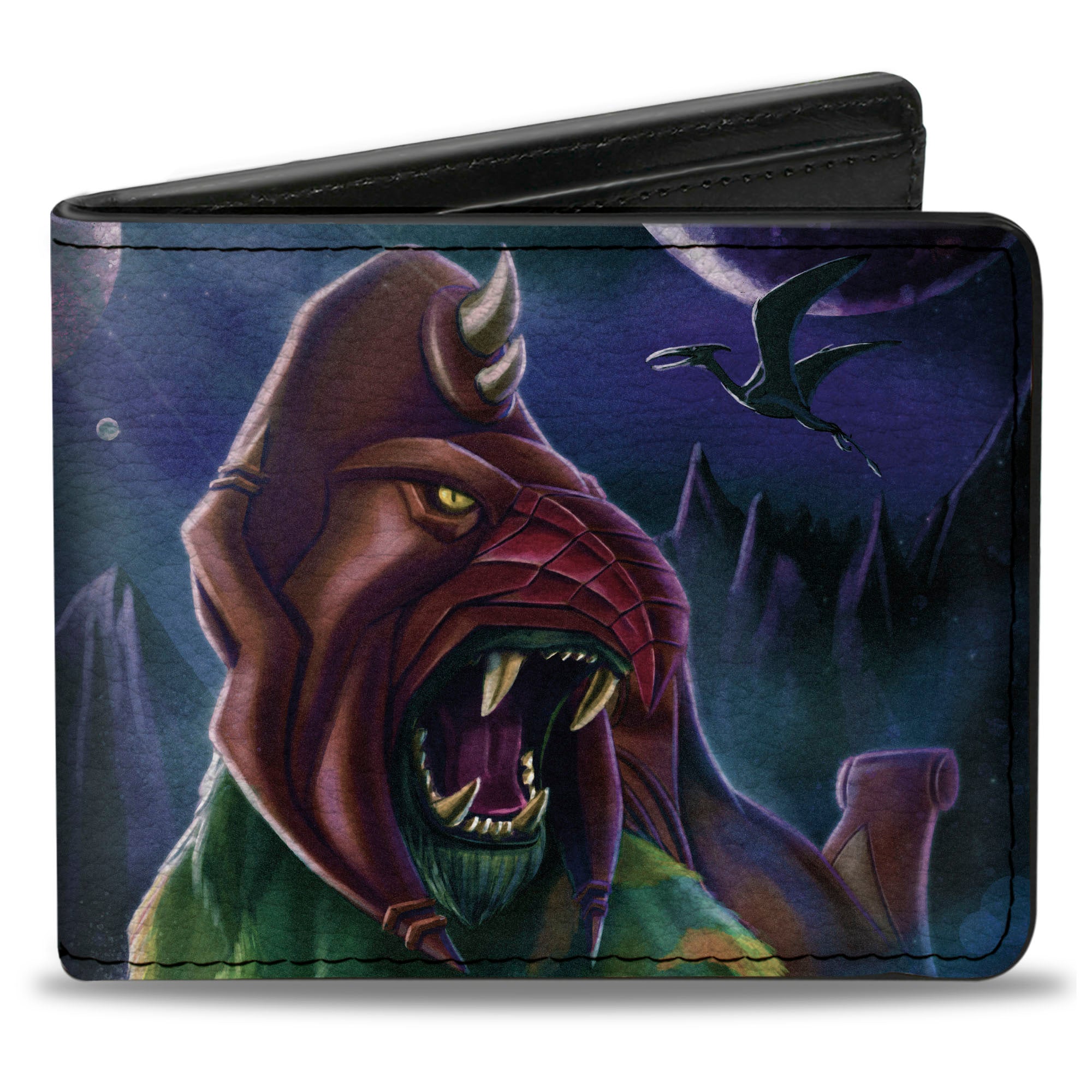 Bi-Fold Wallet - MASTERS OF THE UNIVERSE REVELATION Battle Cat Pose and Title Logo Bi-Fold Wallets Masters of the Universe