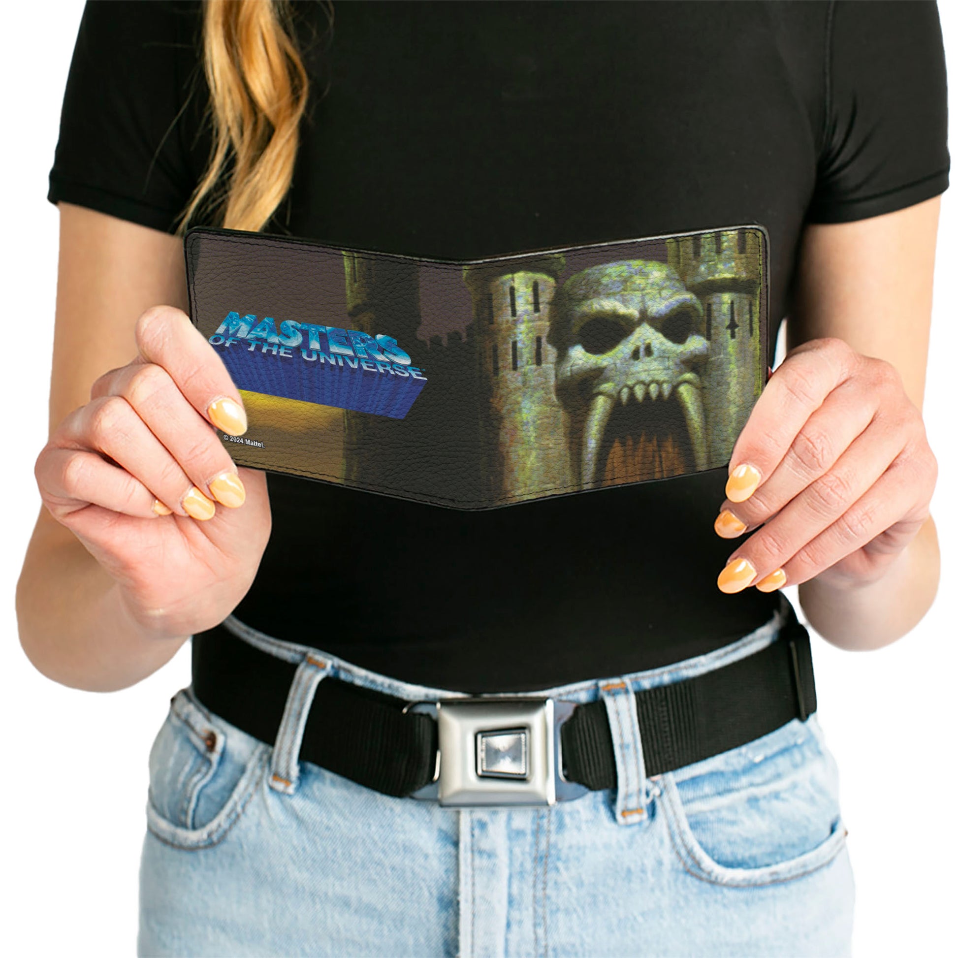 Bi-Fold Wallet - Masters of the Universe Castle Grayskull Entrance and Title Logo Bi-Fold Wallets Masters of the Universe