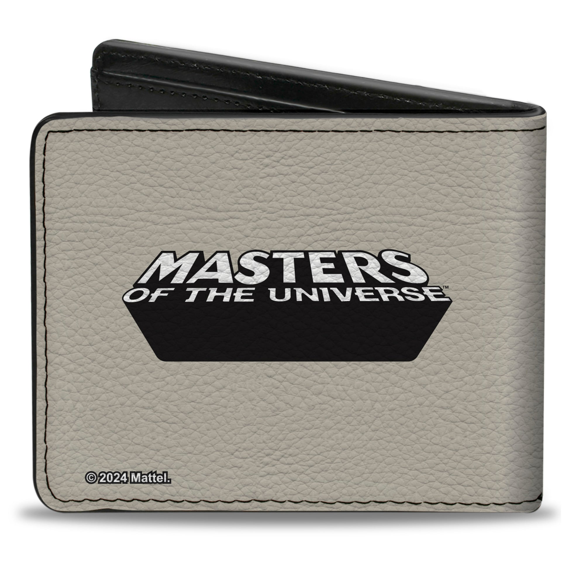 Bi-Fold Wallet - MASTERS OF THE UNIVERSE Skeletor and the Evil Ones Group Pose and Title Logo Gray/Black/White Bi-Fold Wallets Masters of the Universe