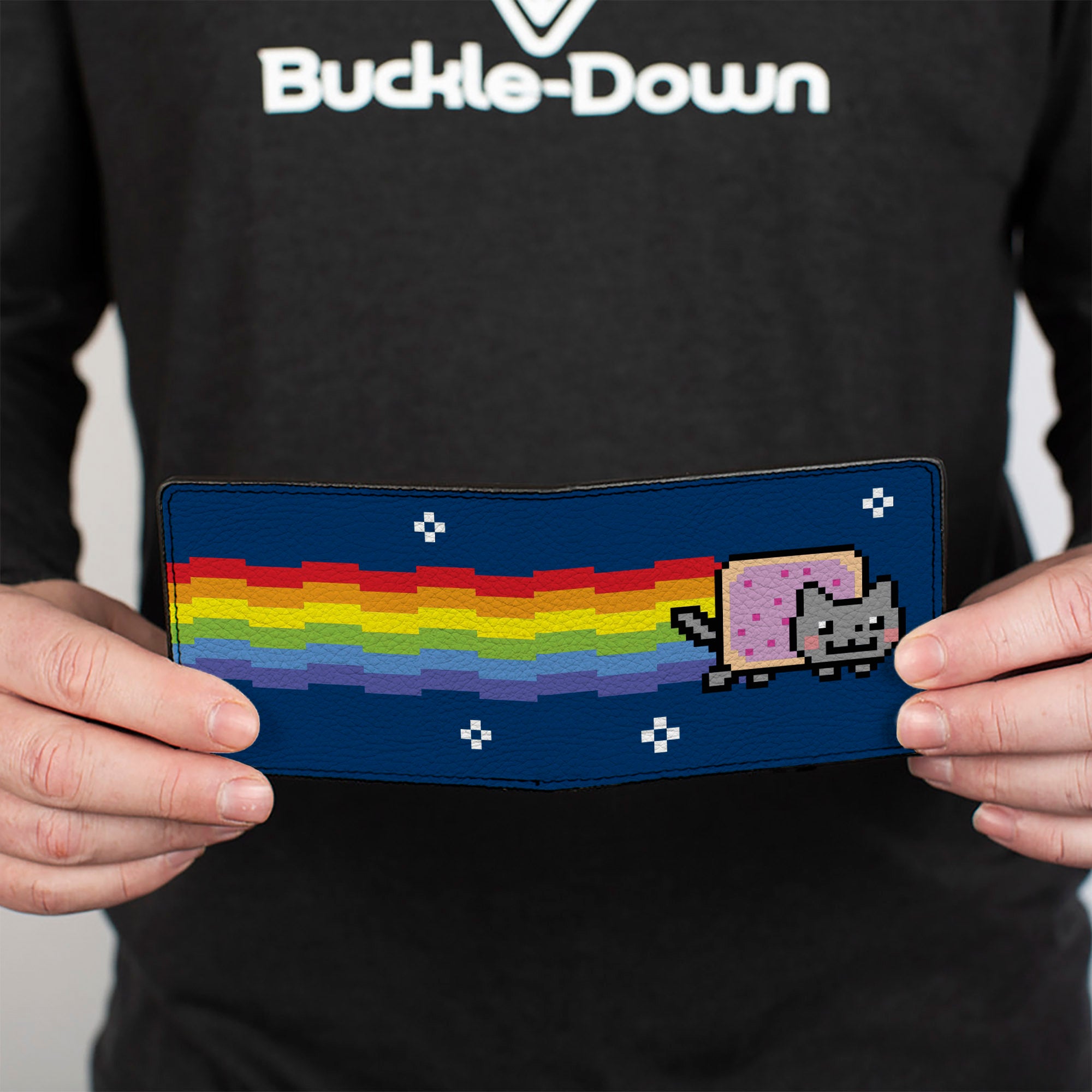 Bi-Fold Wallet - Nyan Cat Blue