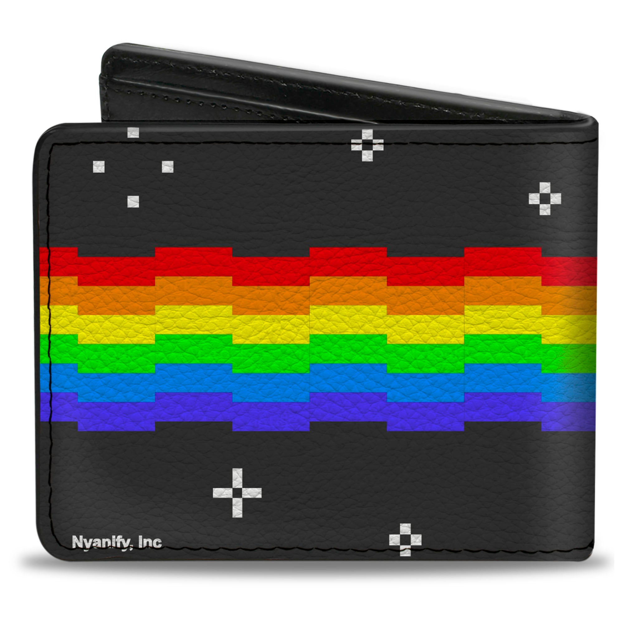 Bi-Fold Wallet - Cool Jazz Nyan Cat Black