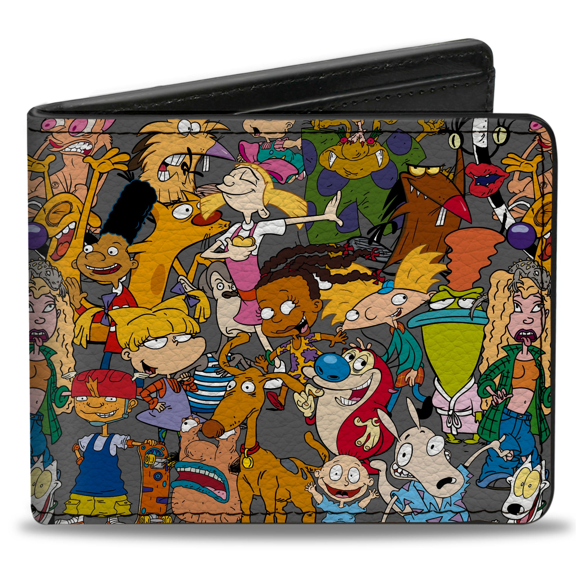 Bi-Fold Wallet - Nick 90's Rewind Multi Character Mash Up Collage Bi-Fold Wallet - Nick 90's Rewind Multi Character Mash Up Collage