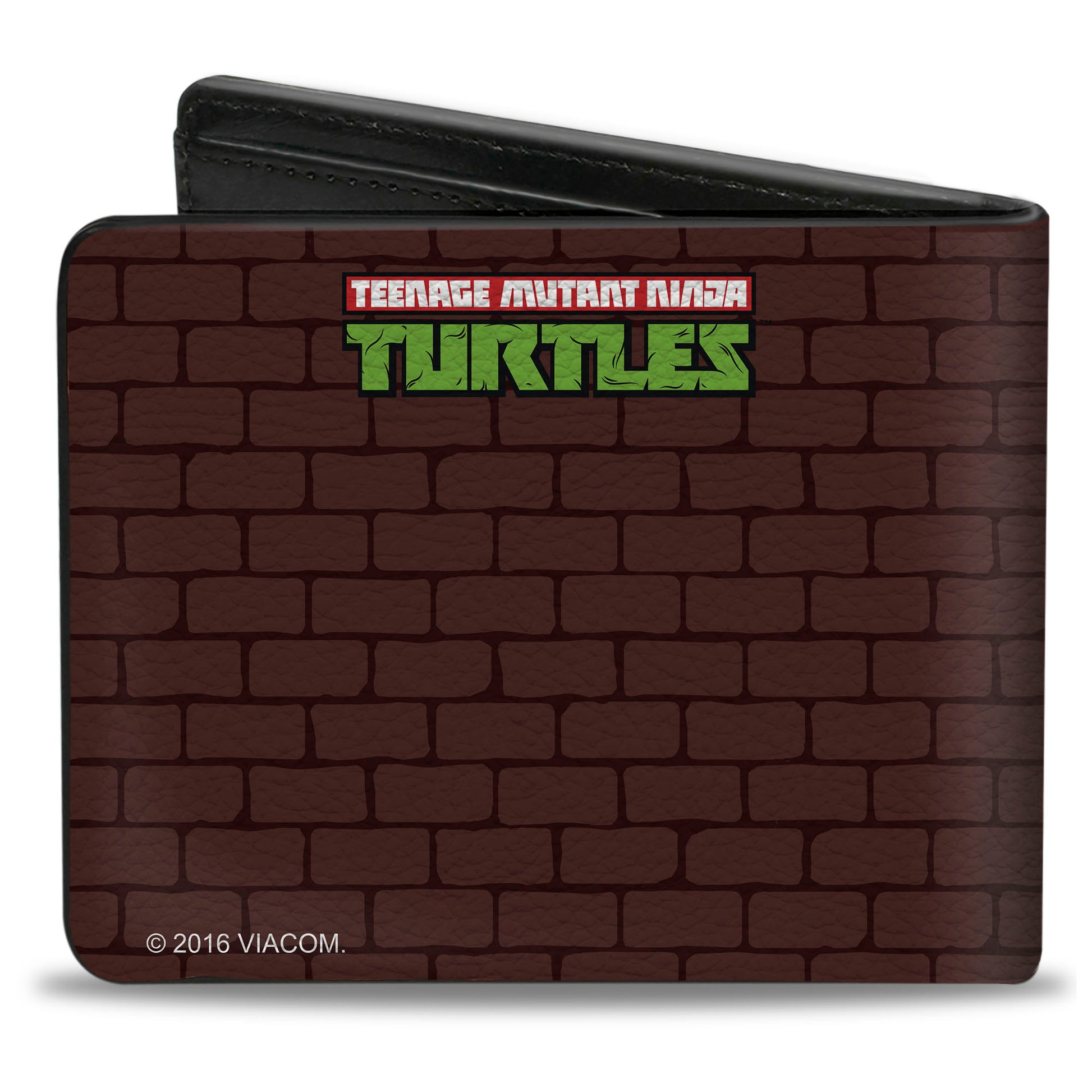 Bi-Fold Wallet - Rocksteady & Bebop Pose + TMNT Logo Bricks Bi-Fold Wallets Teenage Mutant Ninja Turtles