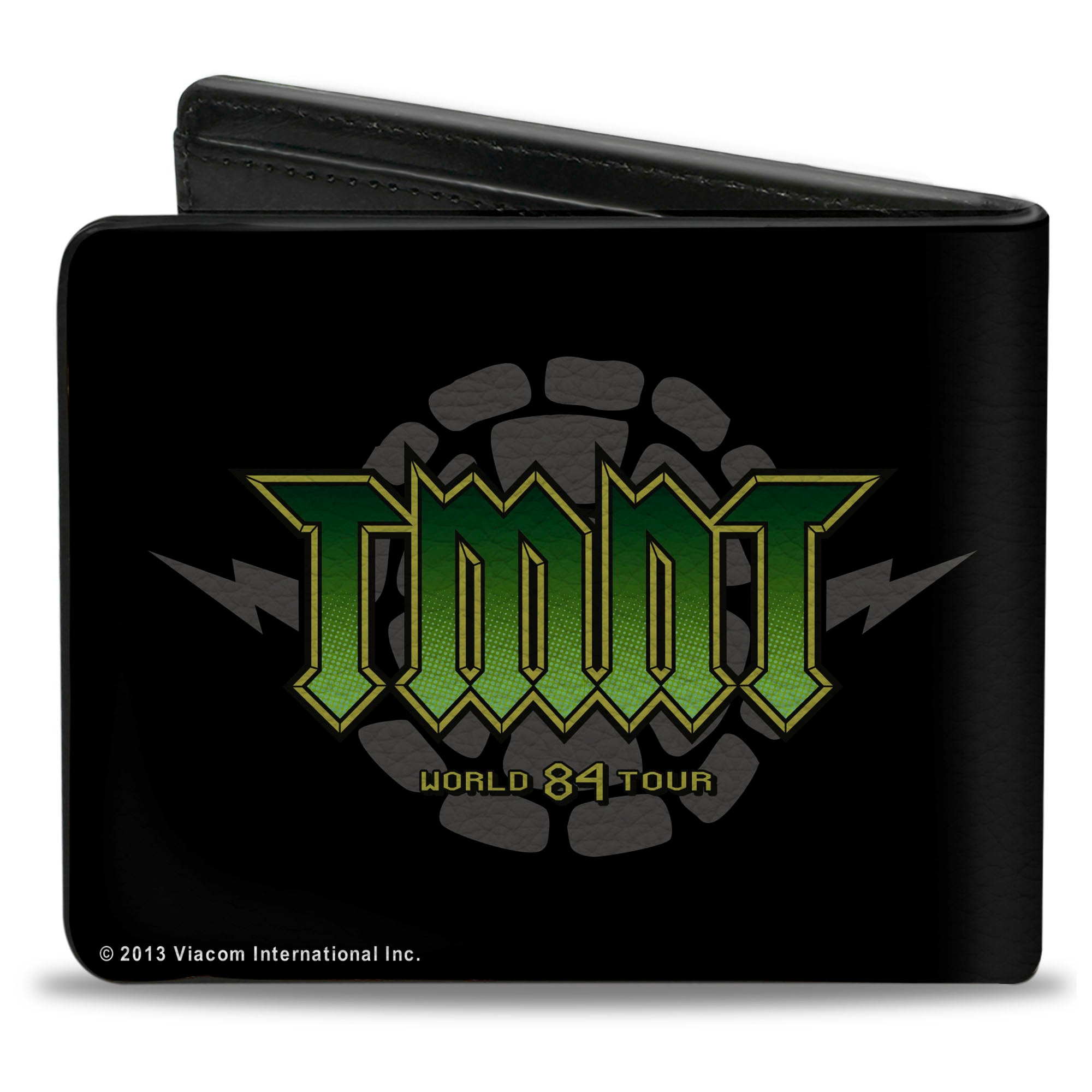 Bi-Fold Wallet - Classic TMNT-GET YOUR SHELL ON + TMNT WORLD TOUR 84 Black Gray Green Bi-Fold Wallets Teenage Mutant Ninja Turtles