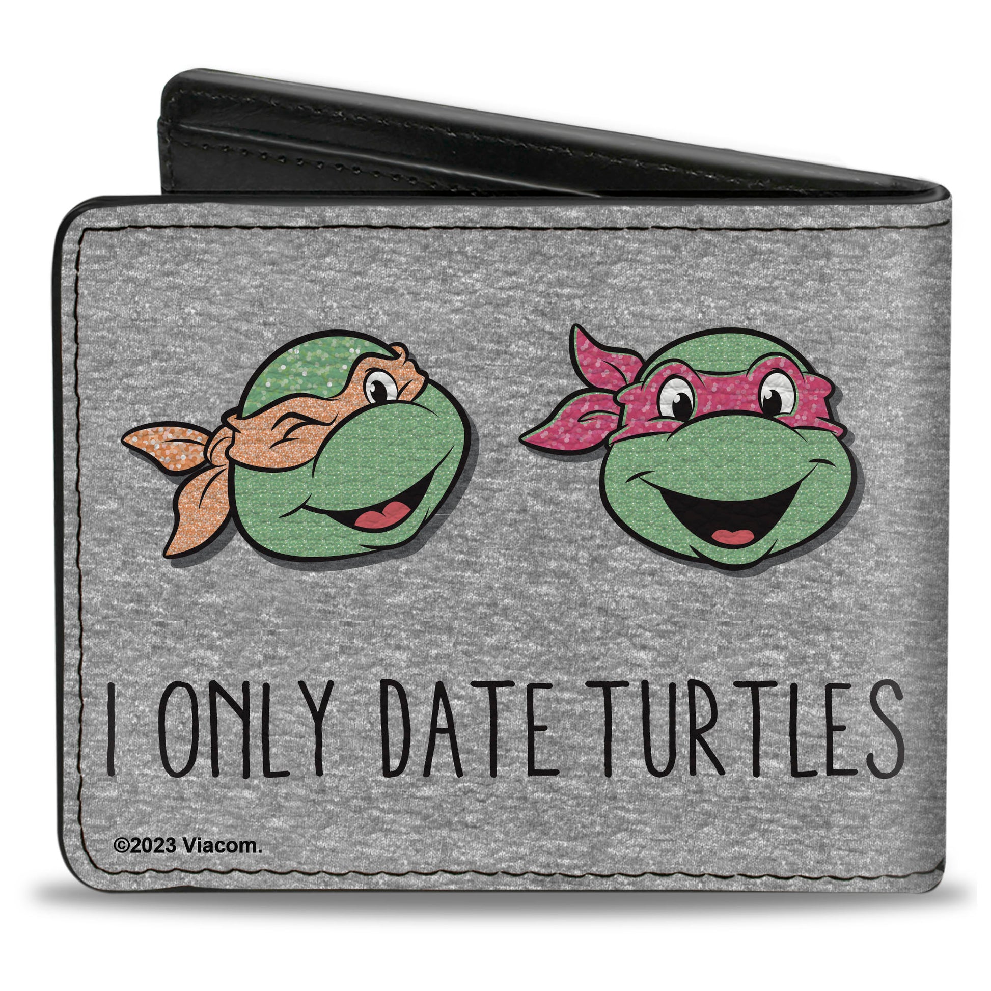 Bi-Fold Wallet - Teenage Mutant Ninja Turtles I ONLY DATE TURTLES Expressions Grays Bi-Fold Wallets Teenage Mutant Ninja Turtles