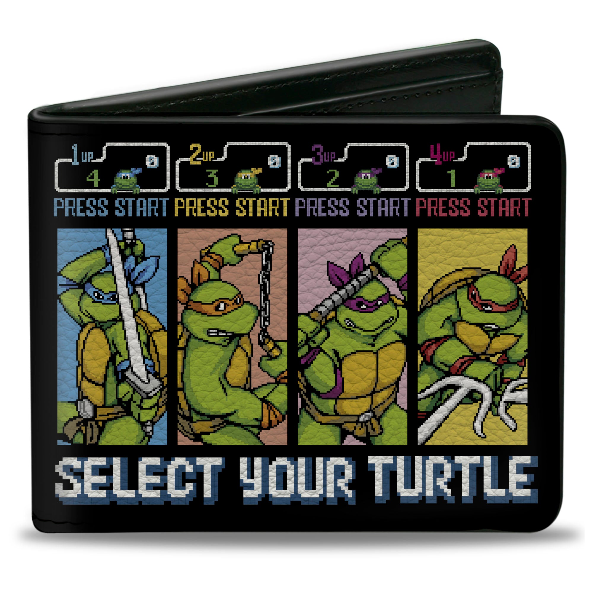 Bi-Fold Wallet - Teenage Mutant Ninja Turtles SELECT YOUR TURTLE Start Screen Pose Blocks Bi-Fold Wallets Teenage Mutant Ninja Turtles