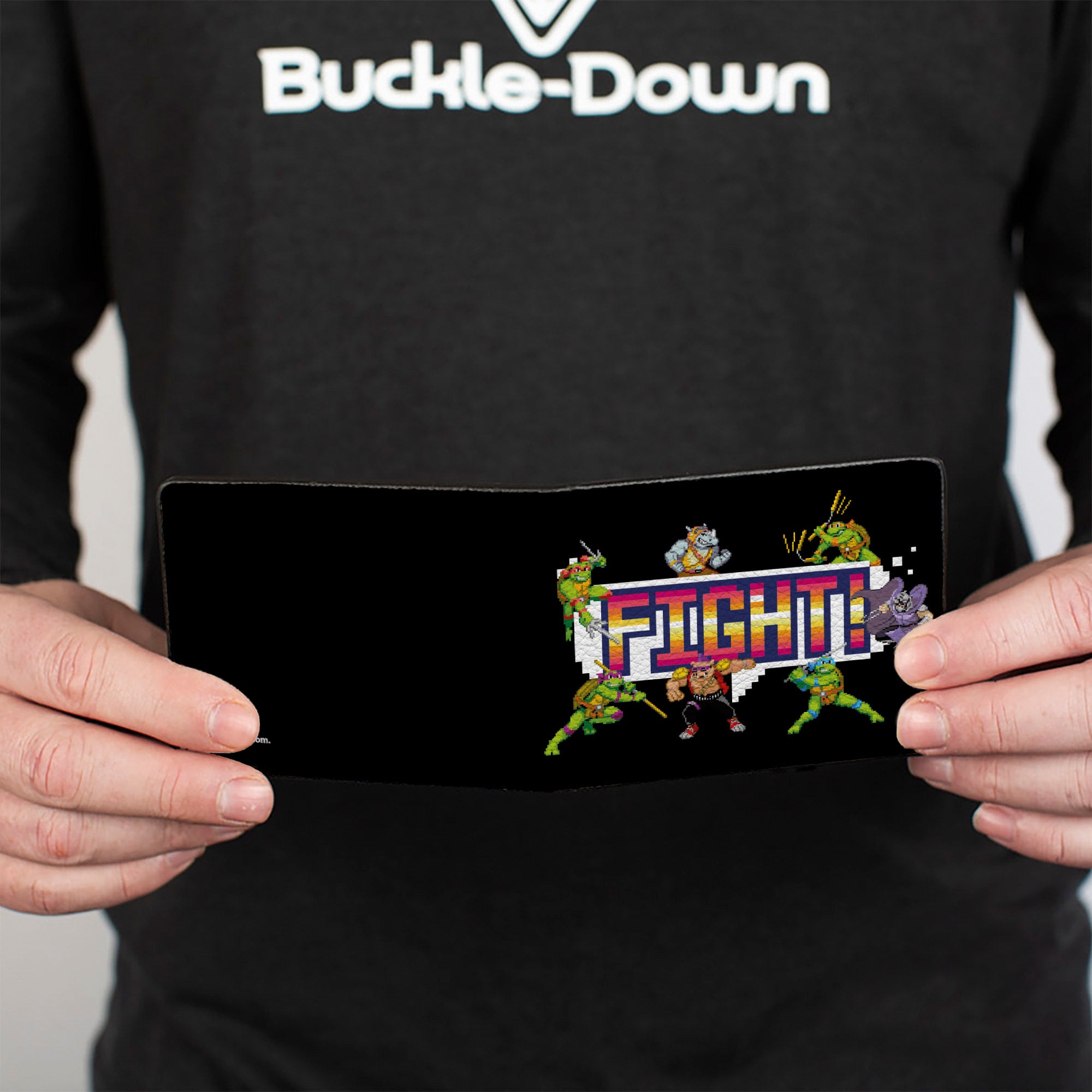 Bi-Fold Wallet - Teenage Mutant Ninja Turtles and Villains FIGHT! Pose Black Bi-Fold Wallets Teenage Mutant Ninja Turtles