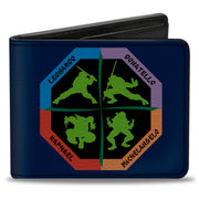 Bi-Fold Wallet - Turtle Octagon Poses + TEENAGE MUTANT NINJA TURTLES Bi-Fold Wallets Teenage Mutant Ninja Turtles