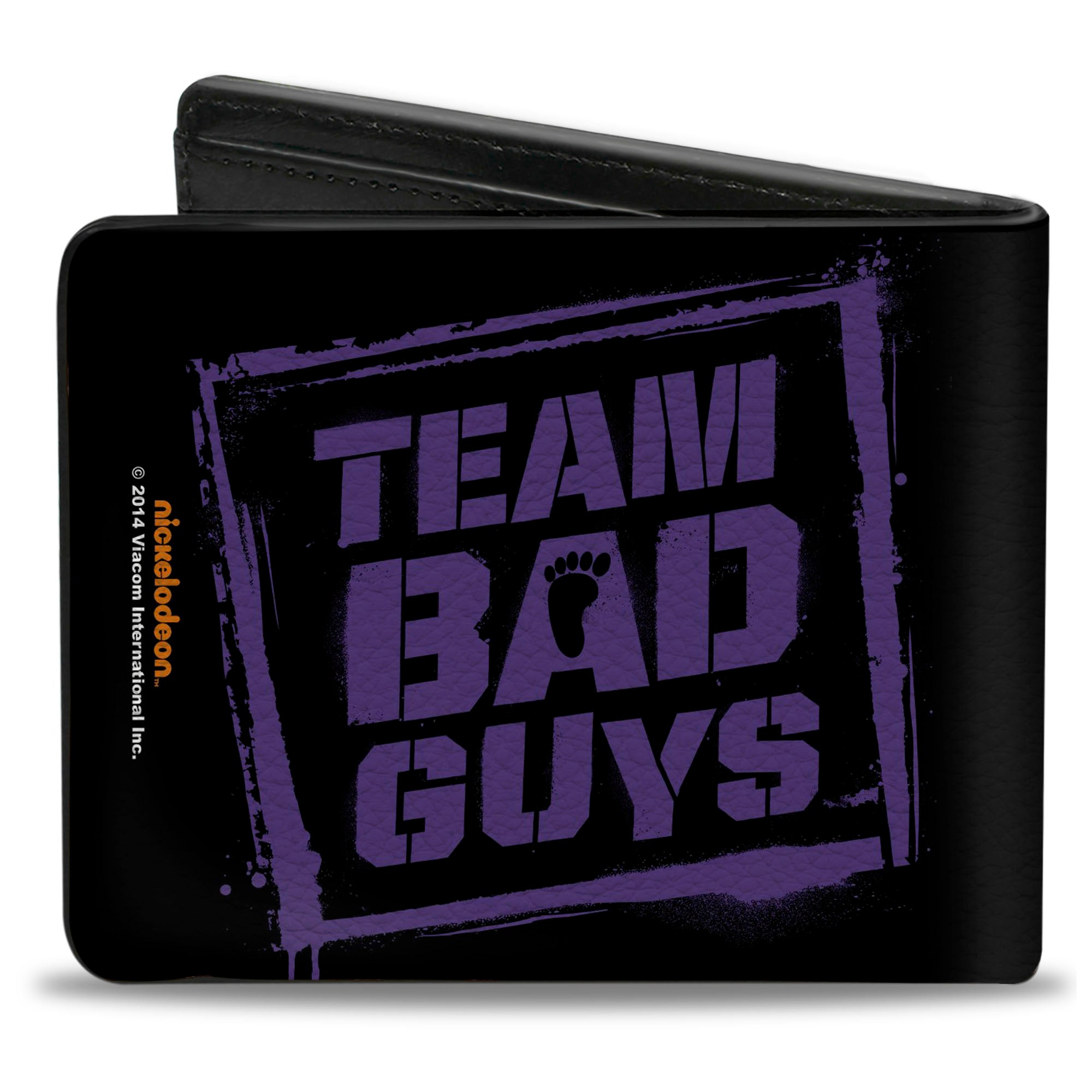 Bi-Fold Wallet - Shredder Face + TEAM BAD GUYS Black Purple Bi-Fold Wallets Teenage Mutant Ninja Turtles
