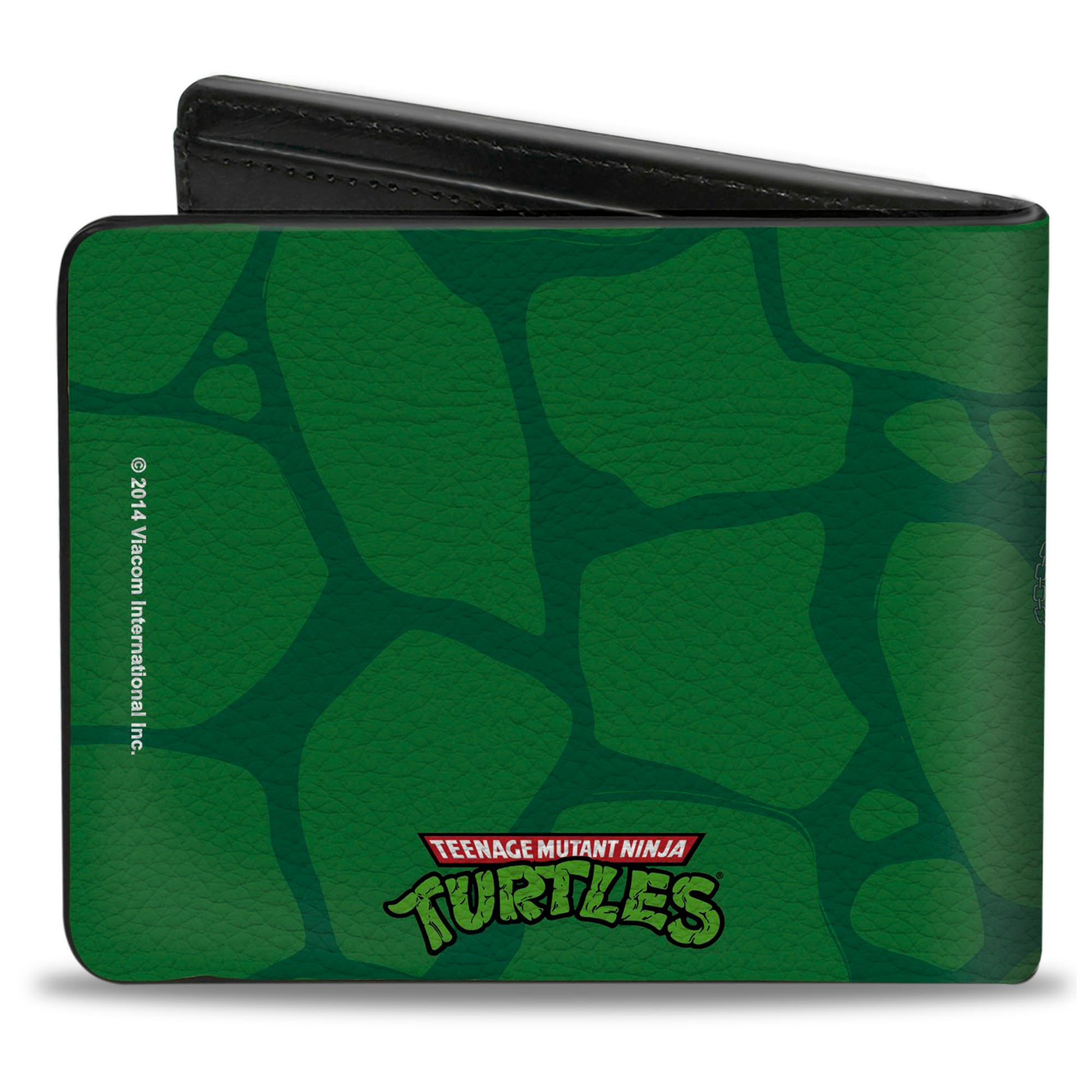 Bi-Fold Wallet - Classic Teenage Mutant Ninja Turtles Battle Pose Turtle Shell Green Bi-Fold Wallets Teenage Mutant Ninja Turtles