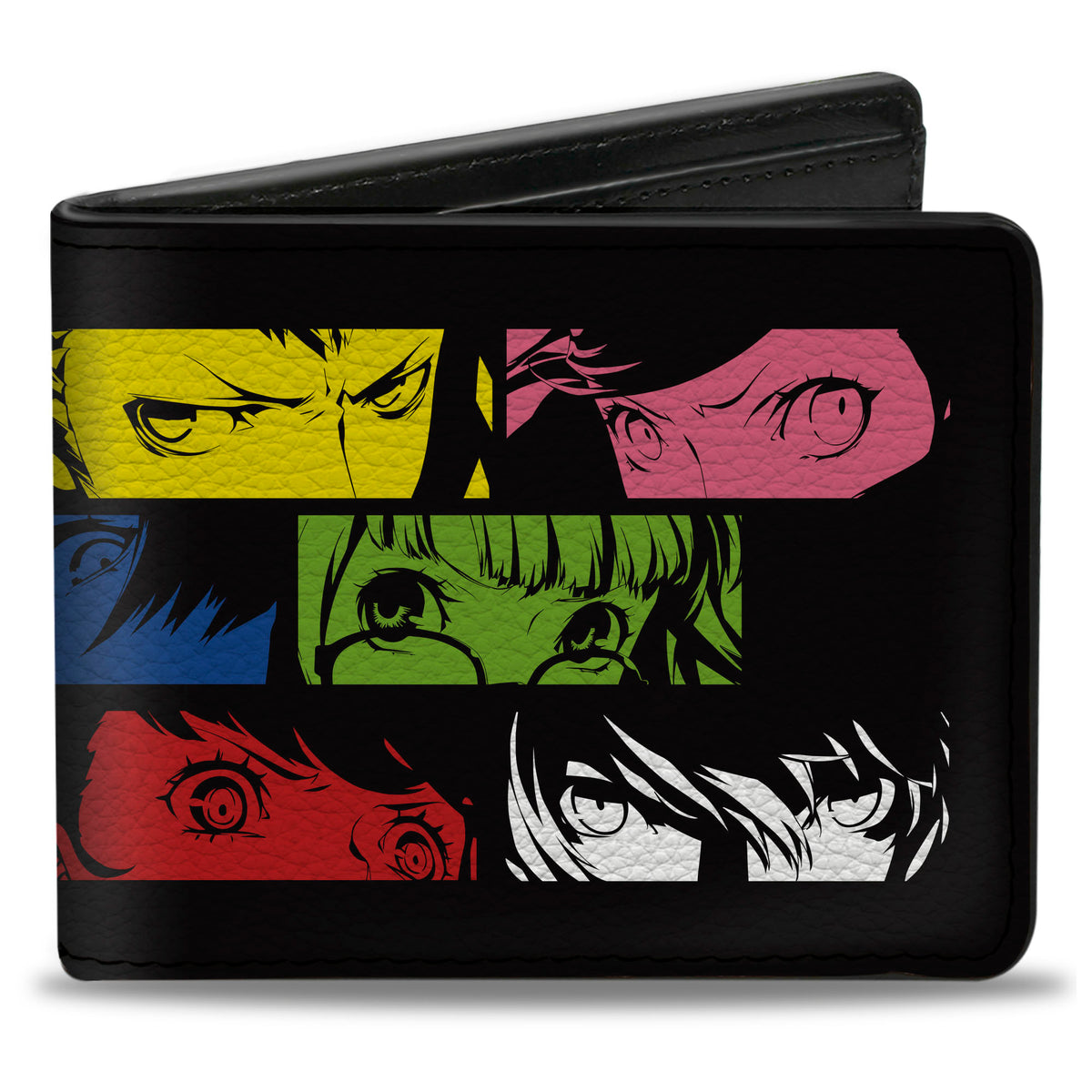 Bi-Fold Wallet - Persona 5 Royal Critical Hit Character Eye Blocks Black/Multi Color Bi-Fold Wallets Persona 5