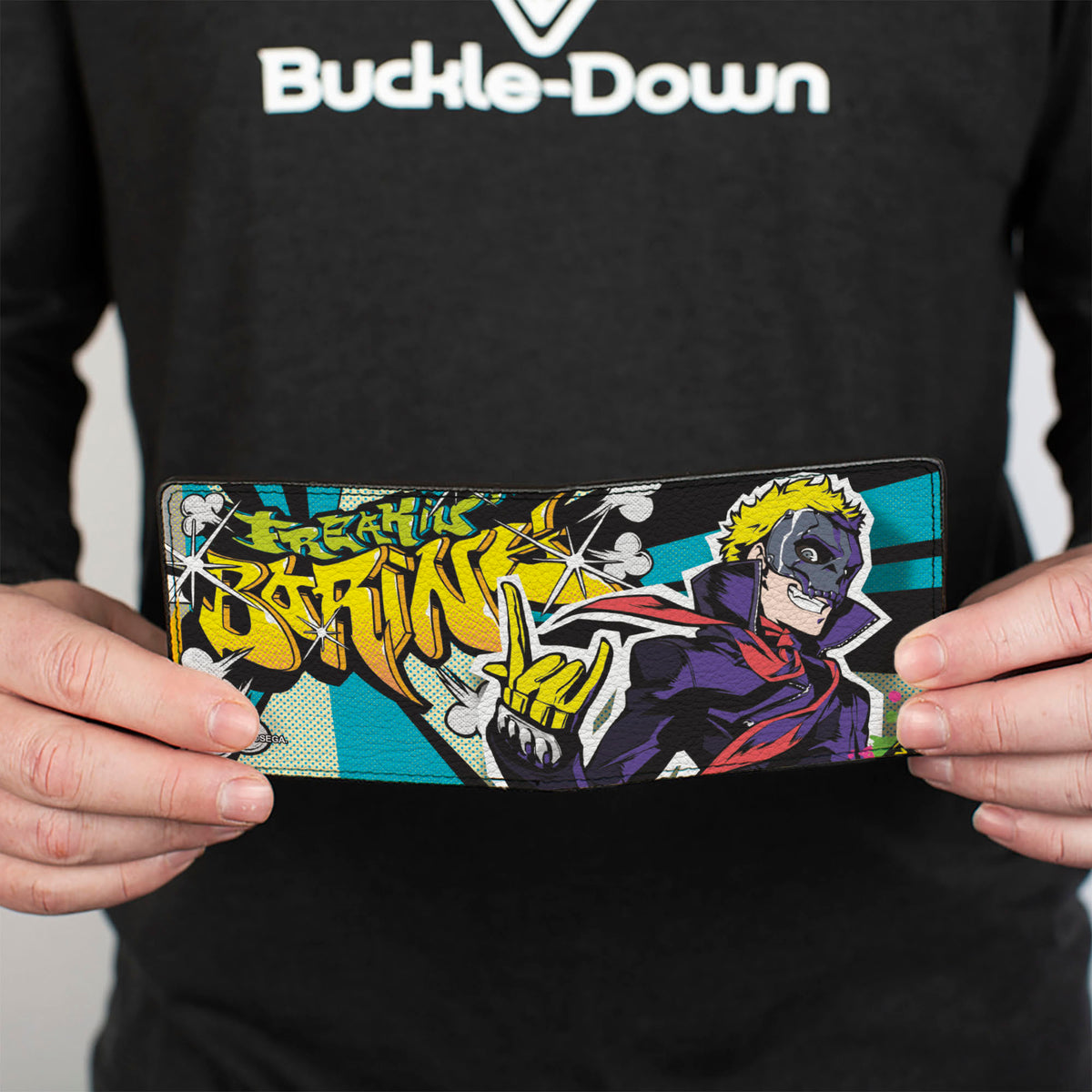 Bi-Fold Wallet - Persona 5 Ryuji Sakamoto Skull FREAKIN BORING Pose Bi-Fold Wallets Persona 5