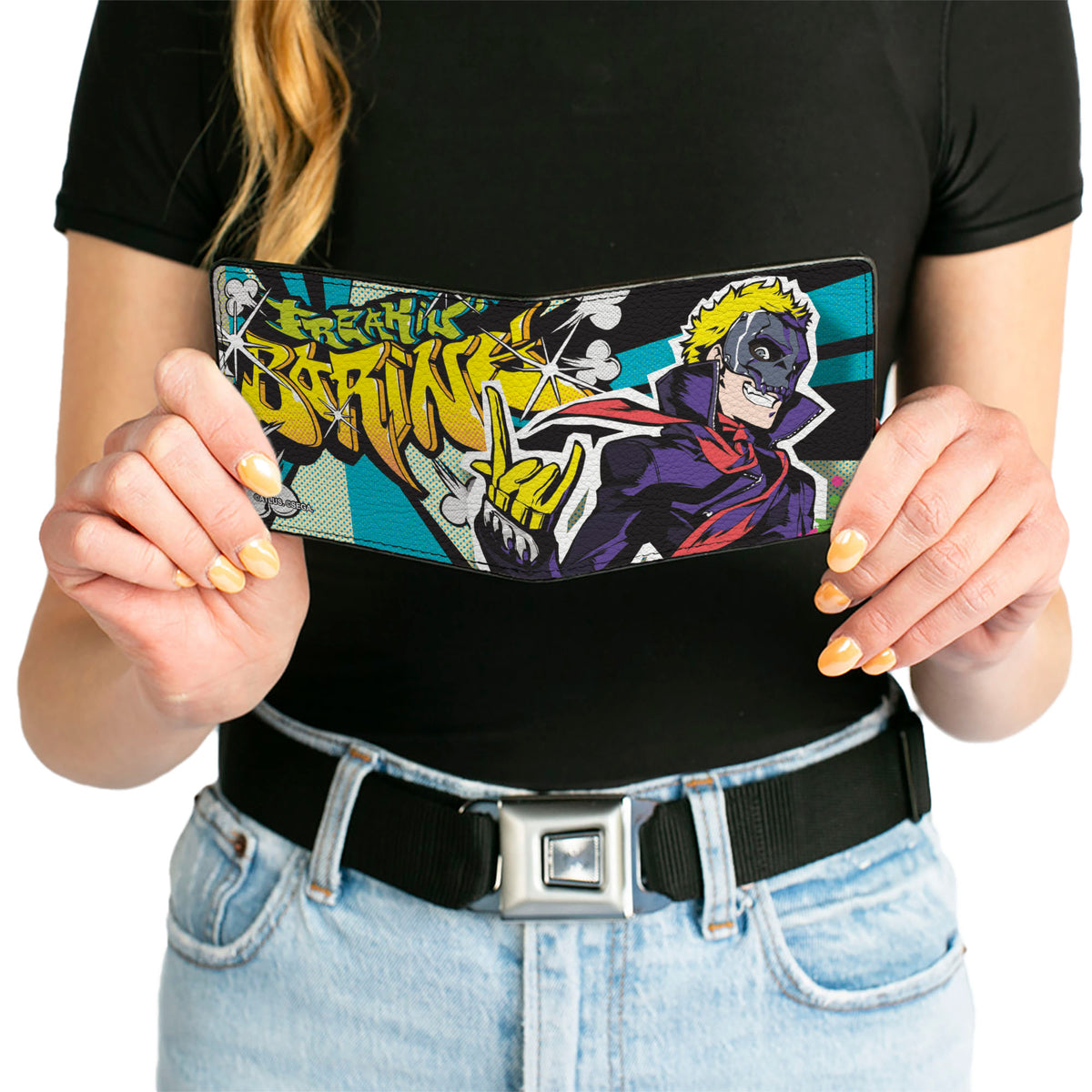 Bi-Fold Wallet - Persona 5 Ryuji Sakamoto Skull FREAKIN BORING Pose Bi-Fold Wallets Persona 5