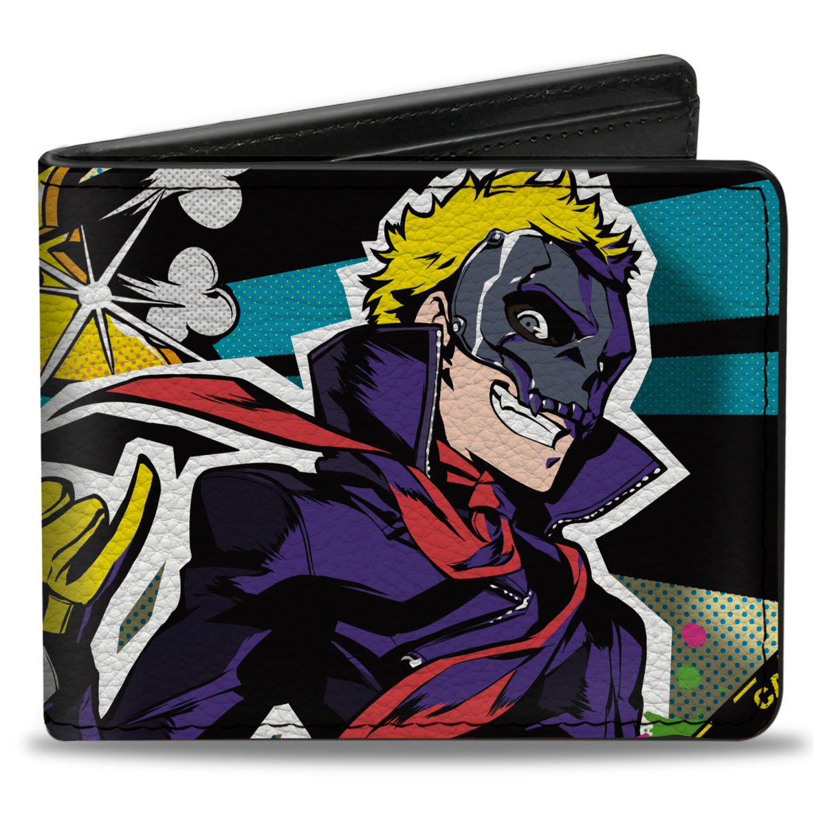 Bi-Fold Wallet - Persona 5 Ryuji Sakamoto Skull FREAKIN BORING Pose Bi-Fold Wallets Persona 5