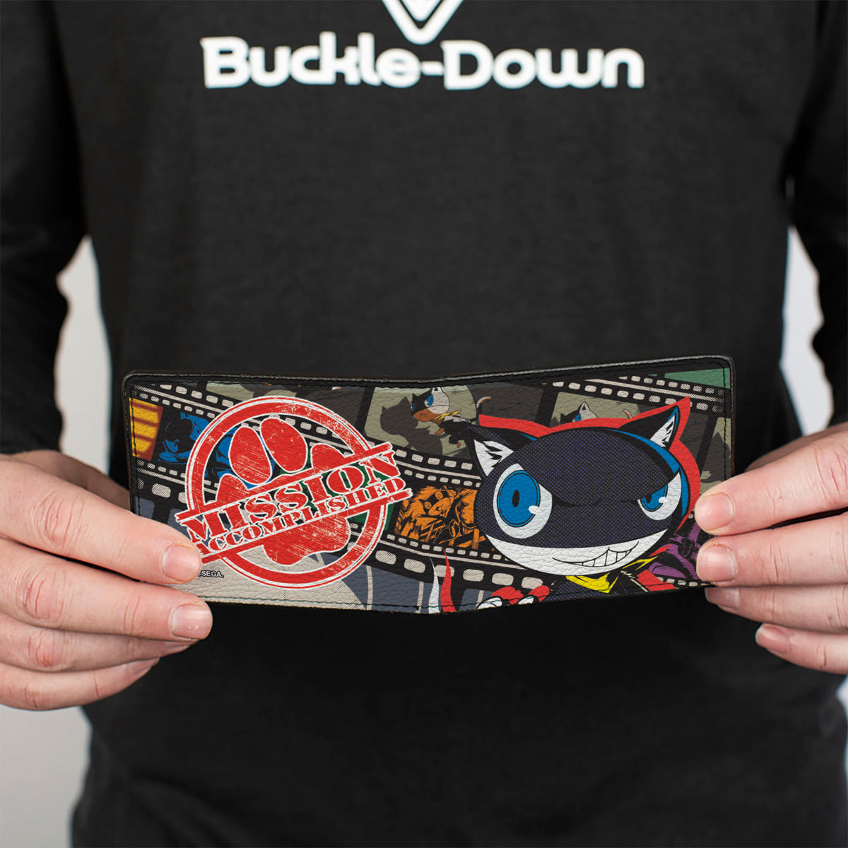 Bi-Fold Wallet - Persona 5 Morgana Mona MISSION ACCOMPLISHED Pose and Scenes Bi-Fold Wallets Persona 5