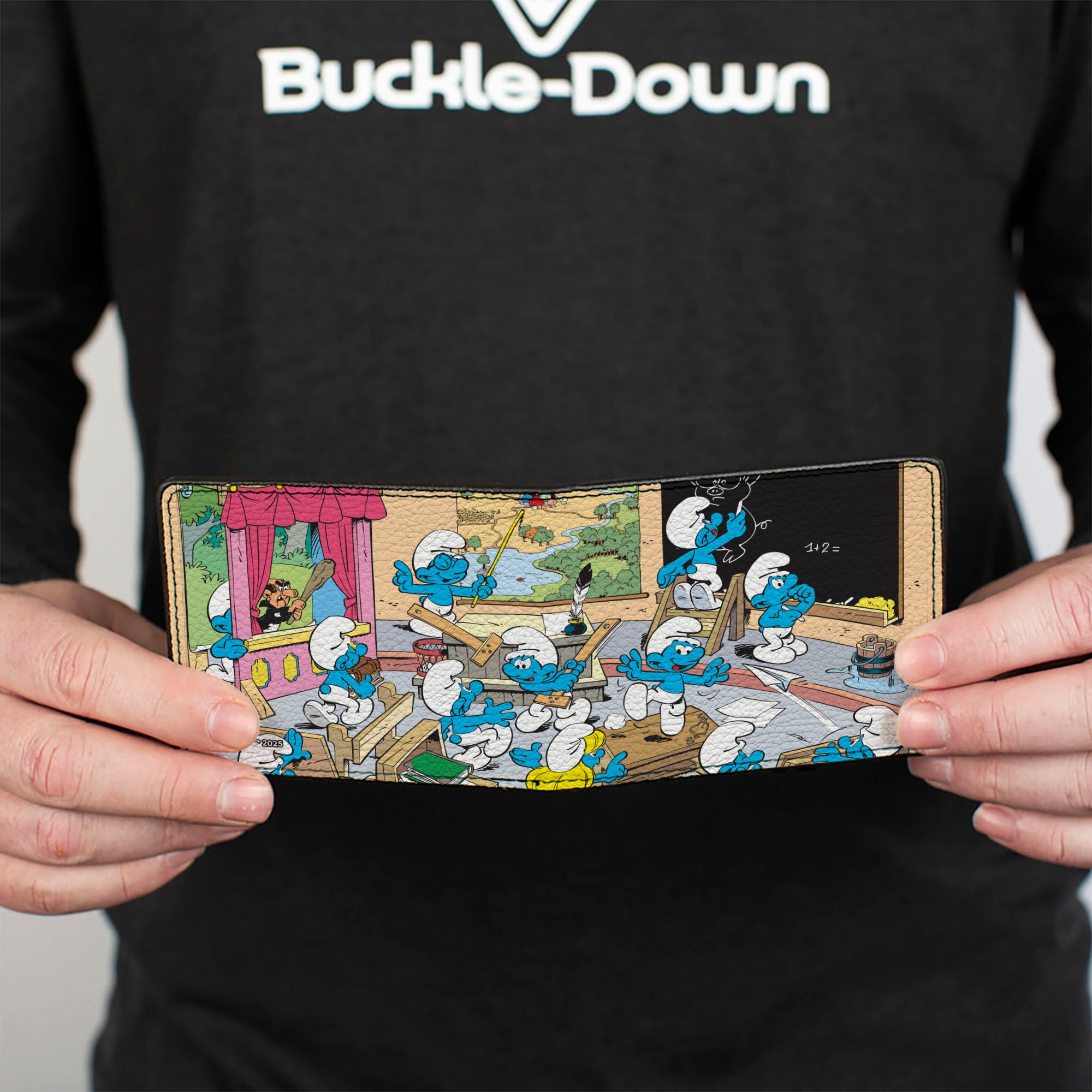 Bi-Fold Wallet - The Smurfs School Classroom Scene Bi-Fold Wallets The Smurfs