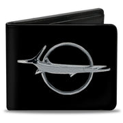 Bi-Fold Wallet - Barracuda Emblem Black Silver Bi-Fold Wallets Dodge